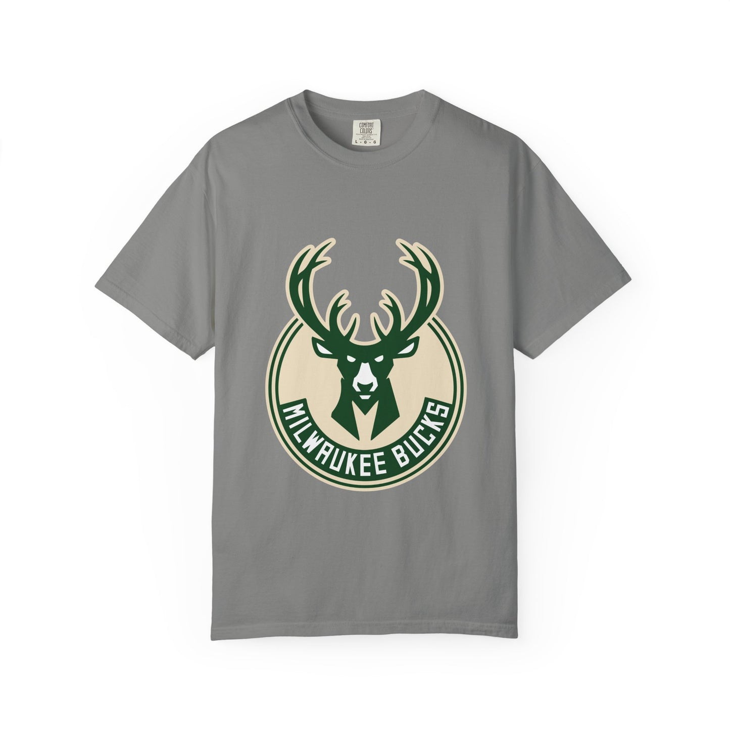 Milwaukee Bucks NBA Garment-Dyed T-Shirt – Premium Cotton Tee for Customization