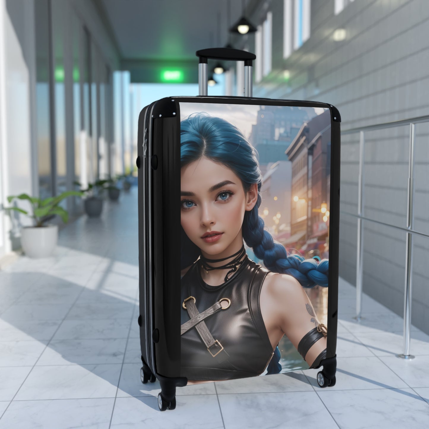 Video Games Jinx AI League of Legends Carry-On Suitcase - Stylish Luggage for Travelers