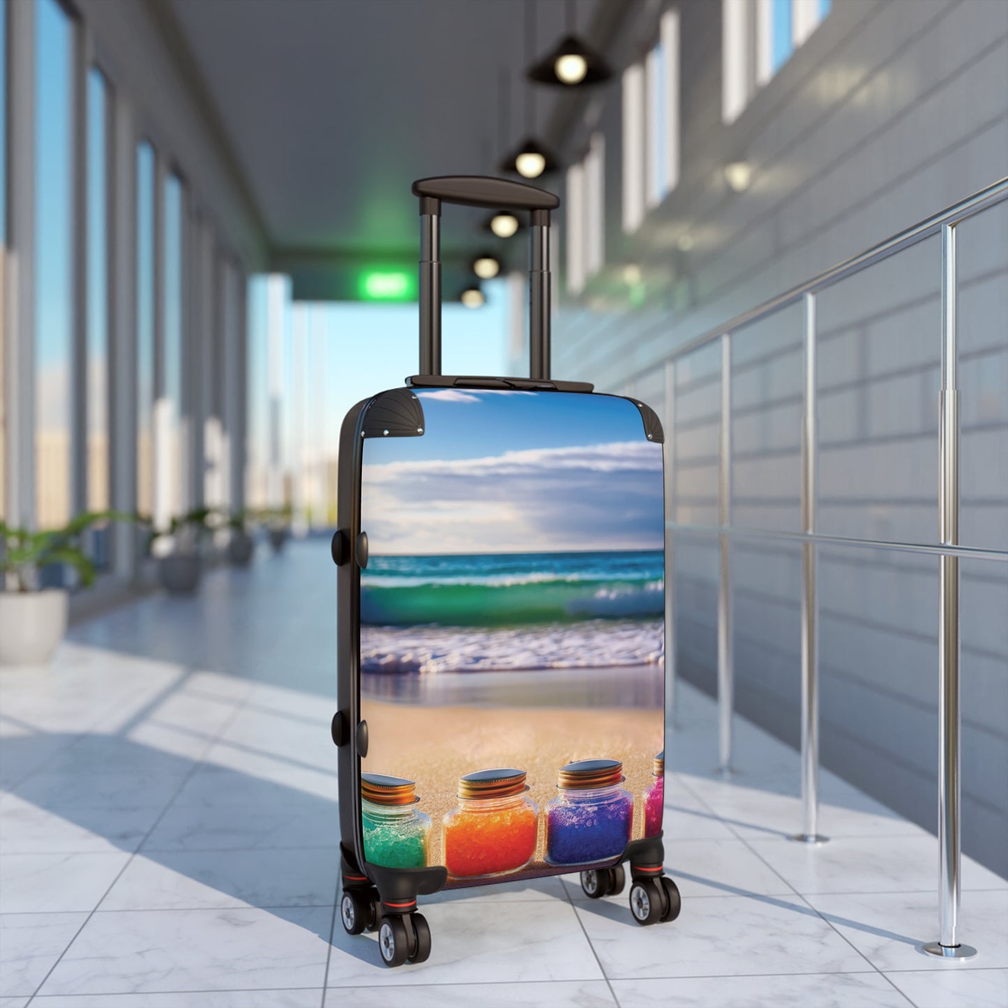 Nature Summer Colorful Jars Carry-On Suitcase - Stylish Luggage for Travelers