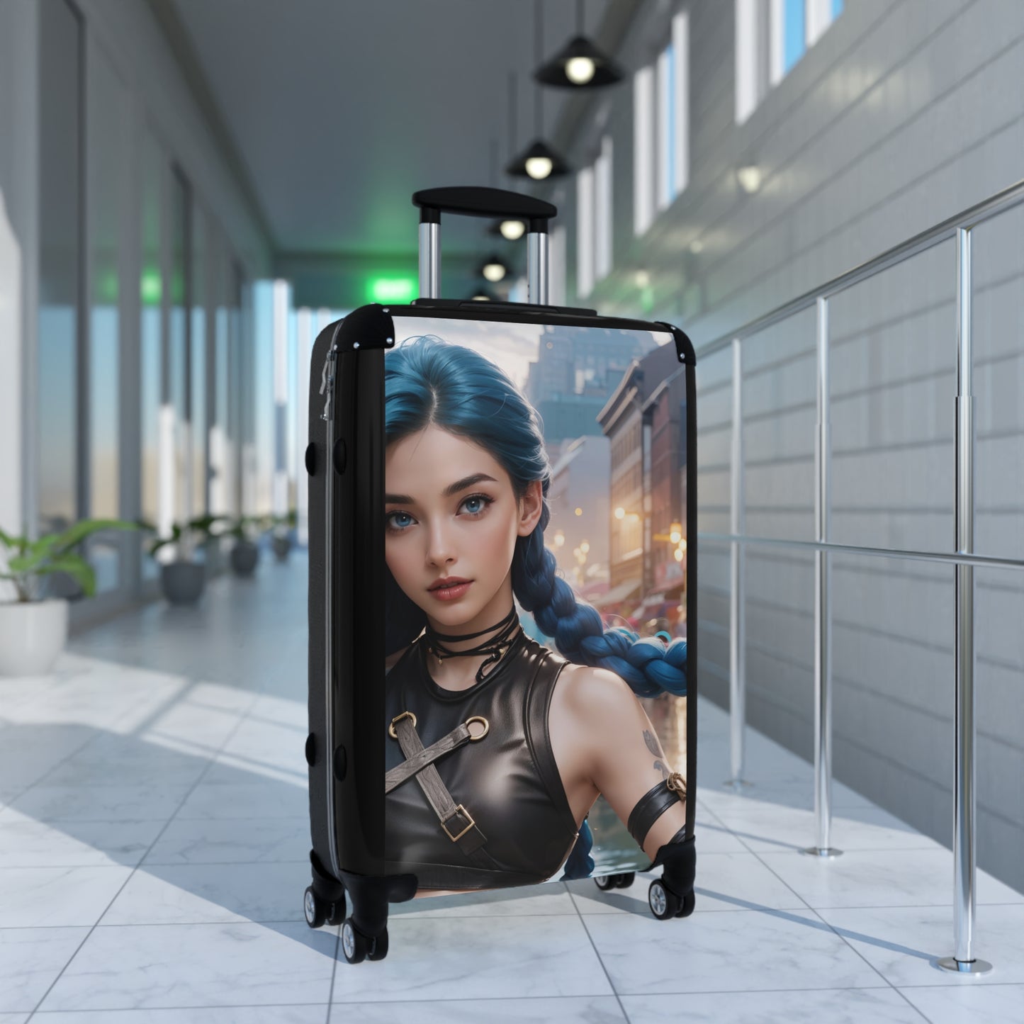 Video Games Jinx AI League of Legends Carry-On Suitcase - Stylish Luggage for Travelers