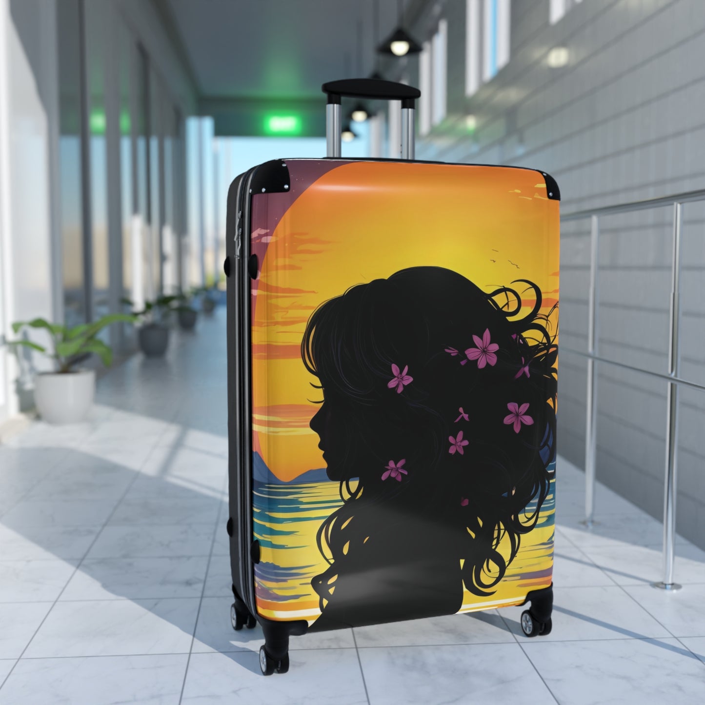 Art Woman Silhouette Carry-On Suitcase - Stylish Luggage for Travelers