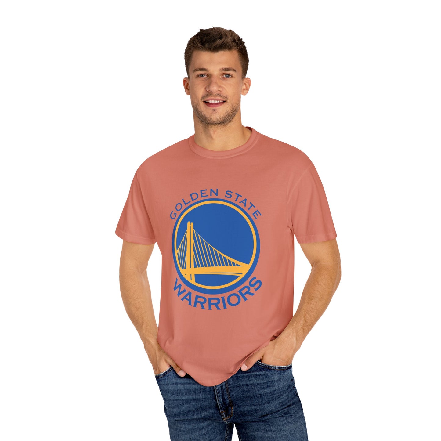 Golden State Warriors Garment-Dyed T-Shirt – Premium Cotton Tee for Customization