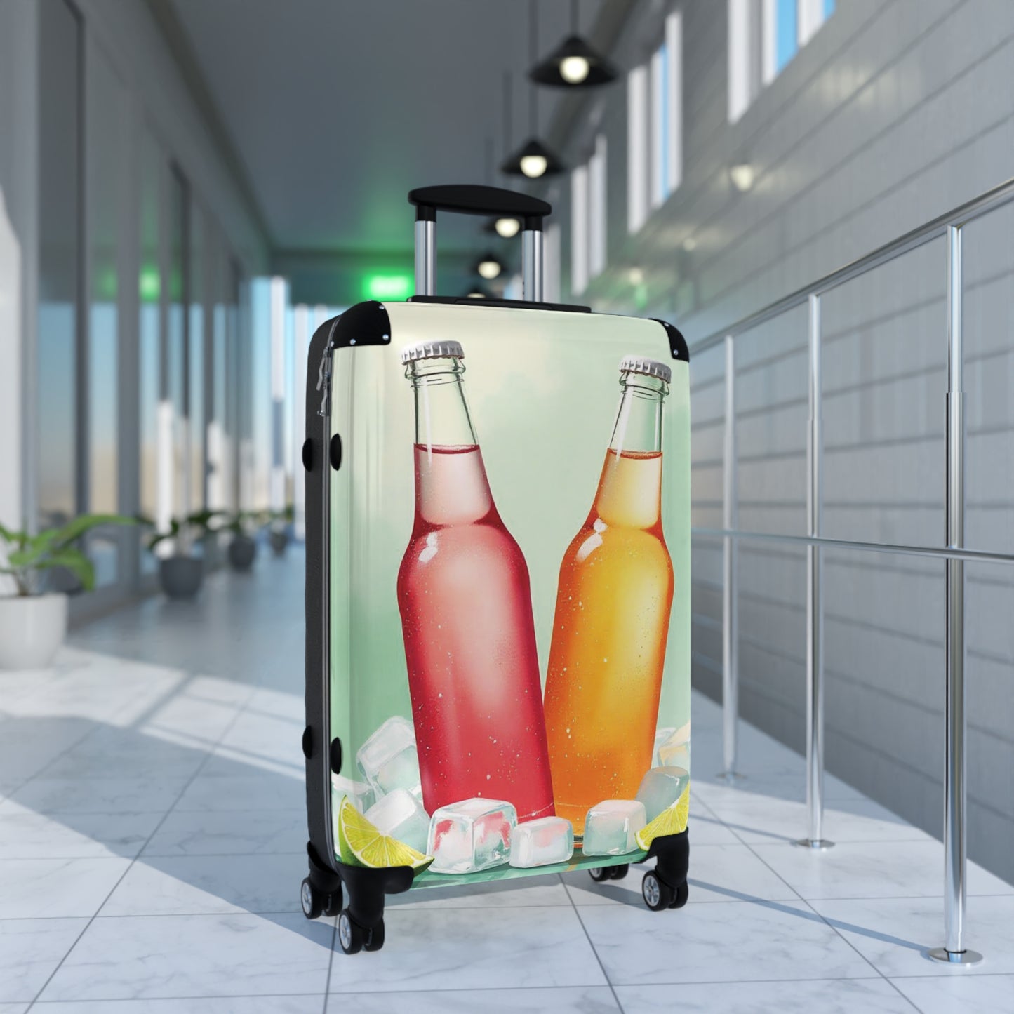 Nature Summer Carbonate Cold Drink Carry-On Suitcase - Stylish Luggage for Travelers