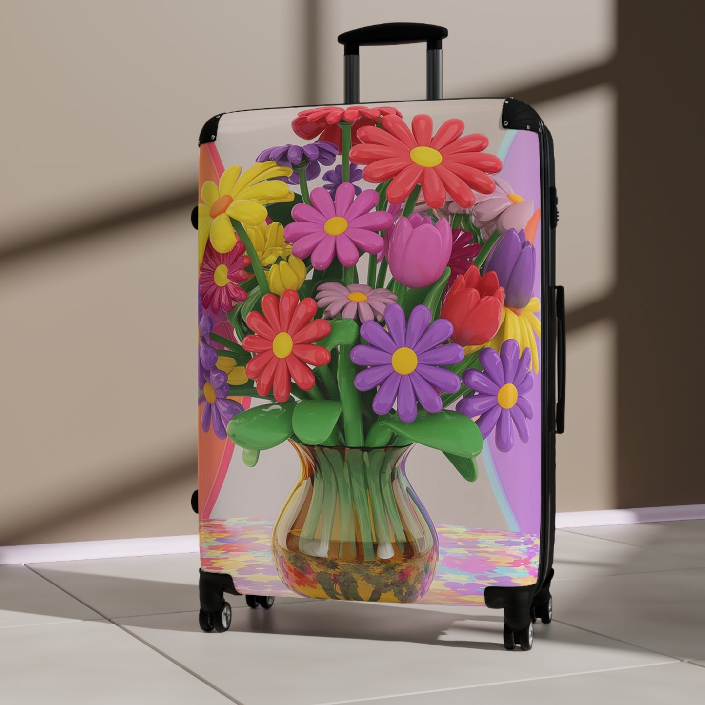 Nature Flowers Floral Set Art Carry-On Suitcase - Stylish Luggage for Travelers
