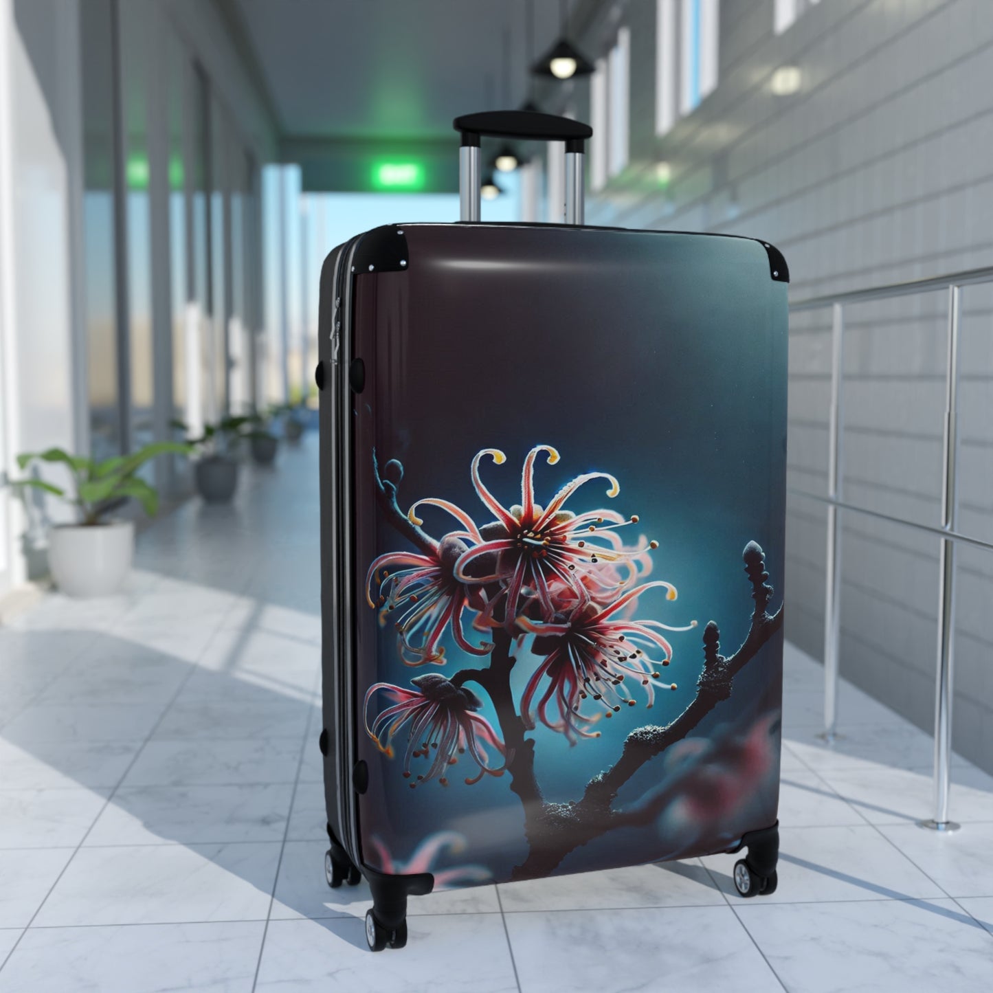 Nature Flowers Floral Cosmos Flowers Art Carry-On Suitcase - Stylish Luggage for Travelers