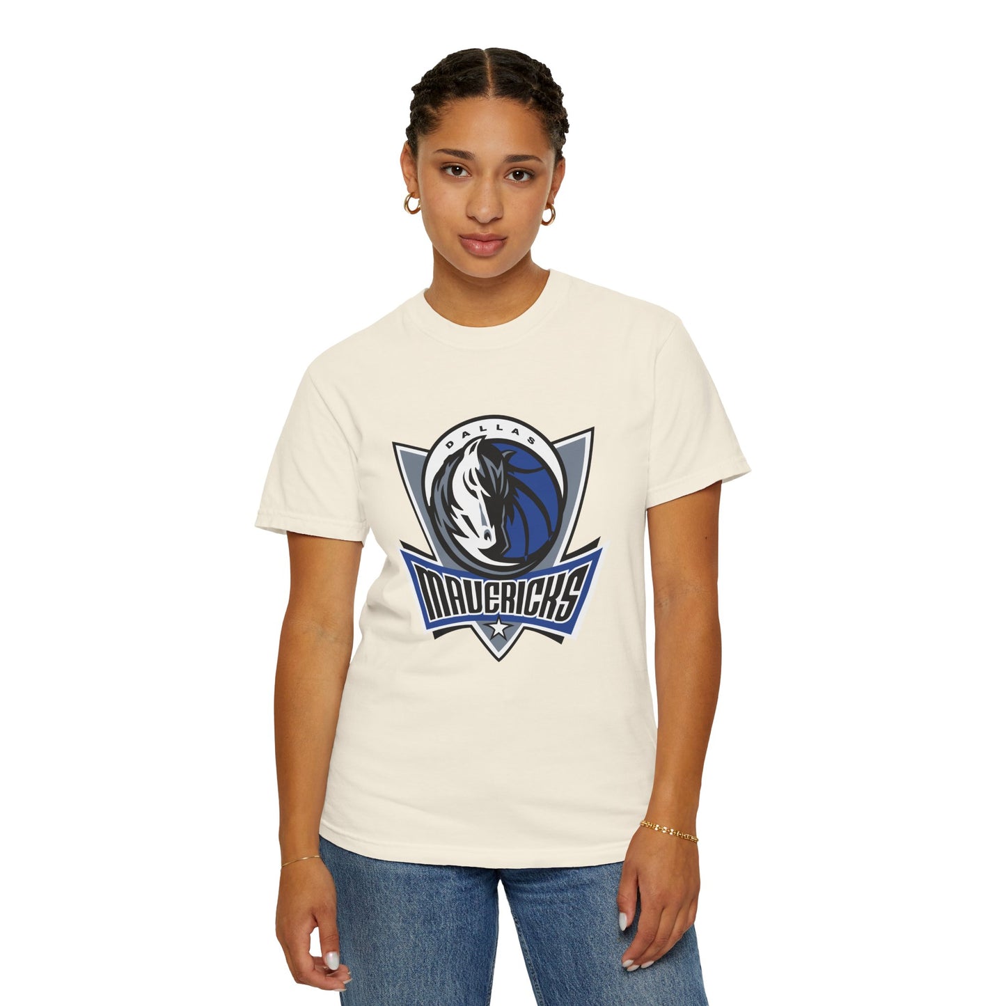 Dallas Mavericks Garment-Dyed T-Shirt – Premium Cotton Tee for Customization