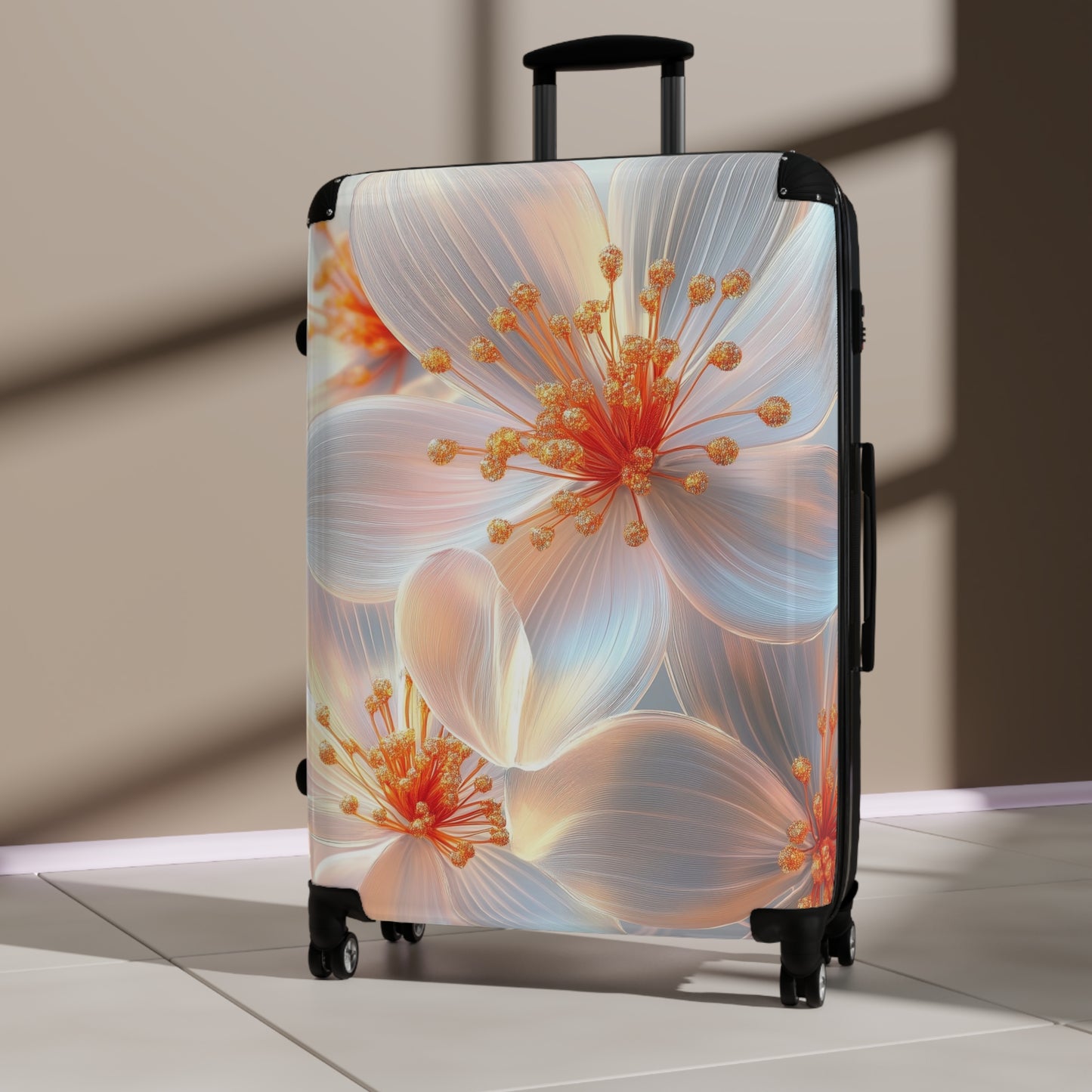 Nature Flowers Floral Stamens Art Carry-On Suitcase - Stylish Luggage for Travelers