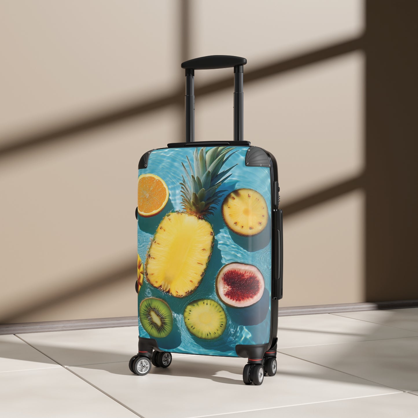 Nature Summer Tropical Fruits Float Carry-On Suitcase - Stylish Luggage for Travelers