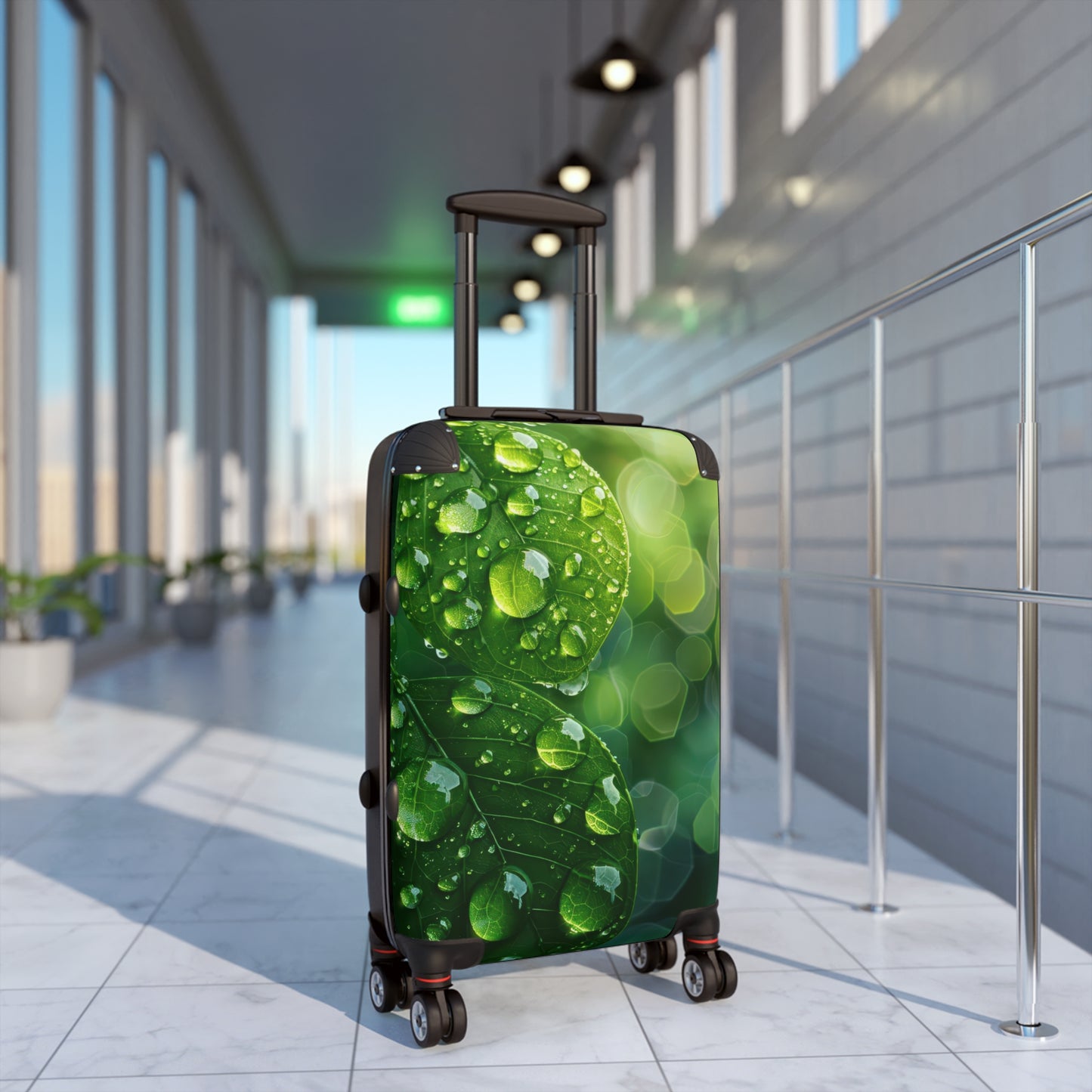 Nature Green Leaves Art Carry-On Suitcase - Stylish Luggage for Travelers