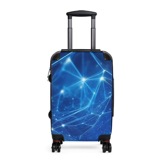 Abstract Connected Dots Art Carry-On Suitcase - Stylish Luggage for Travelers