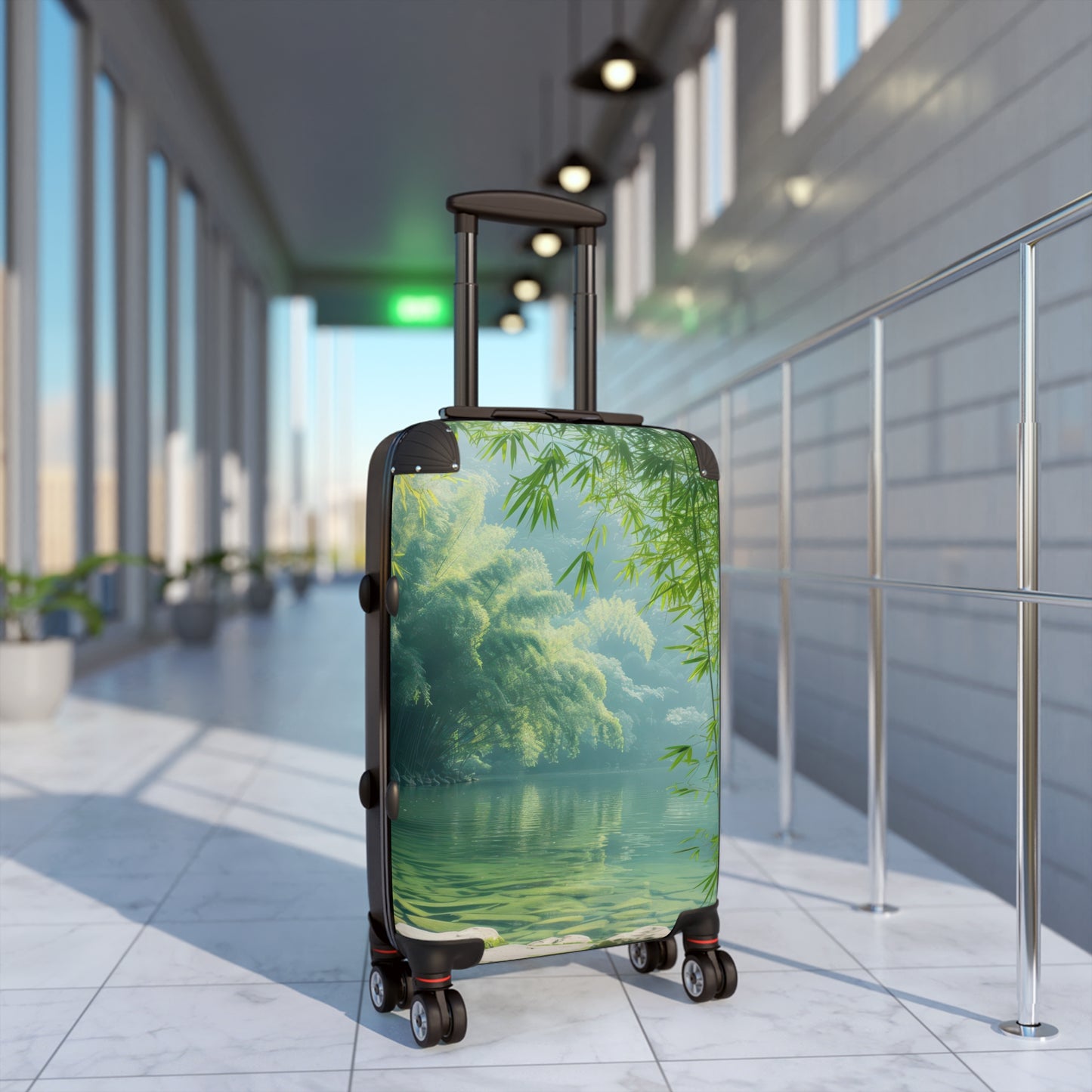 Nature Bamboo Forest Art Carry-On Suitcase - Stylish Luggage for Travelers