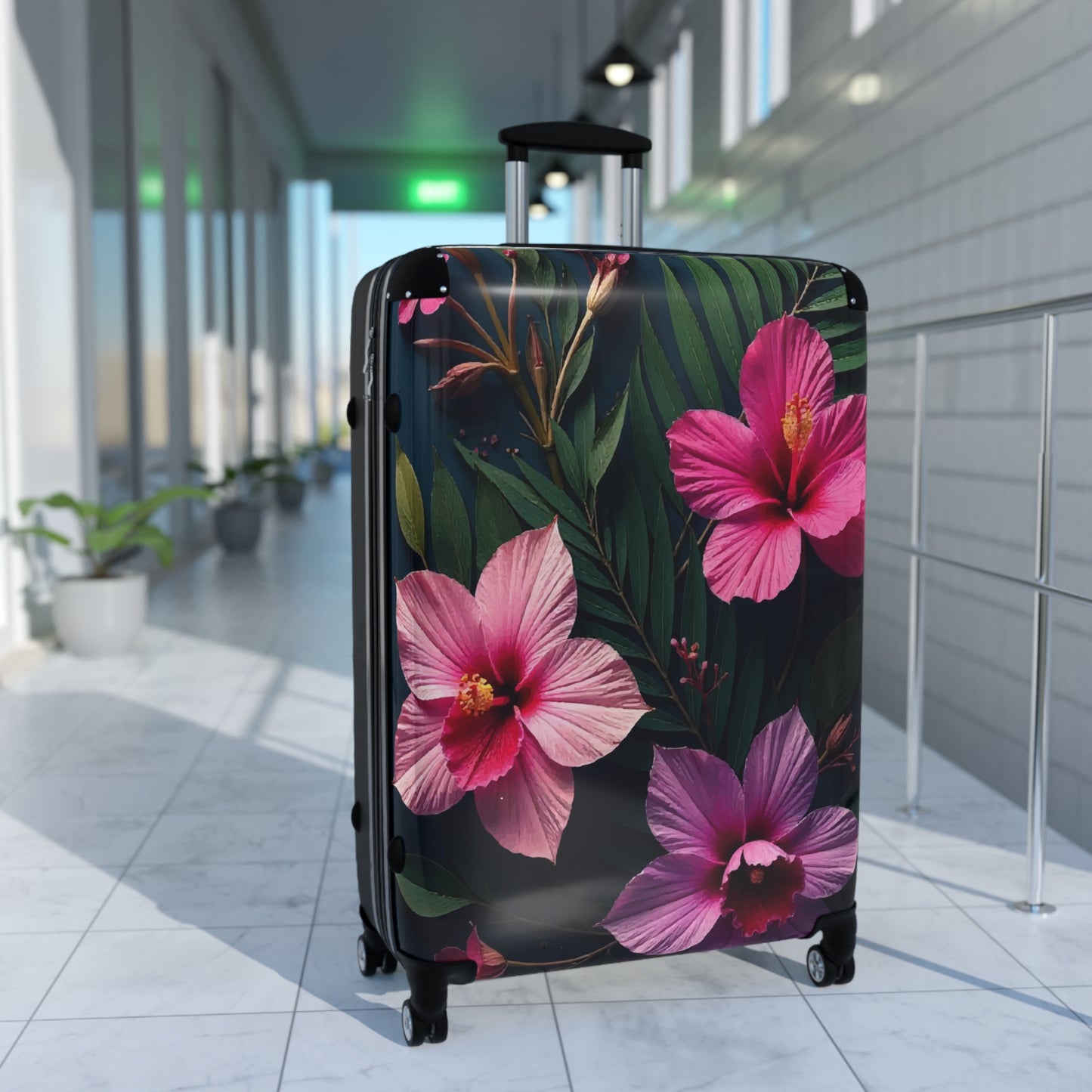 Nature Flowers Floral Beautiful Flower And Leaf Art Carry-On Suitcase - Stylish Luggage for Travelers
