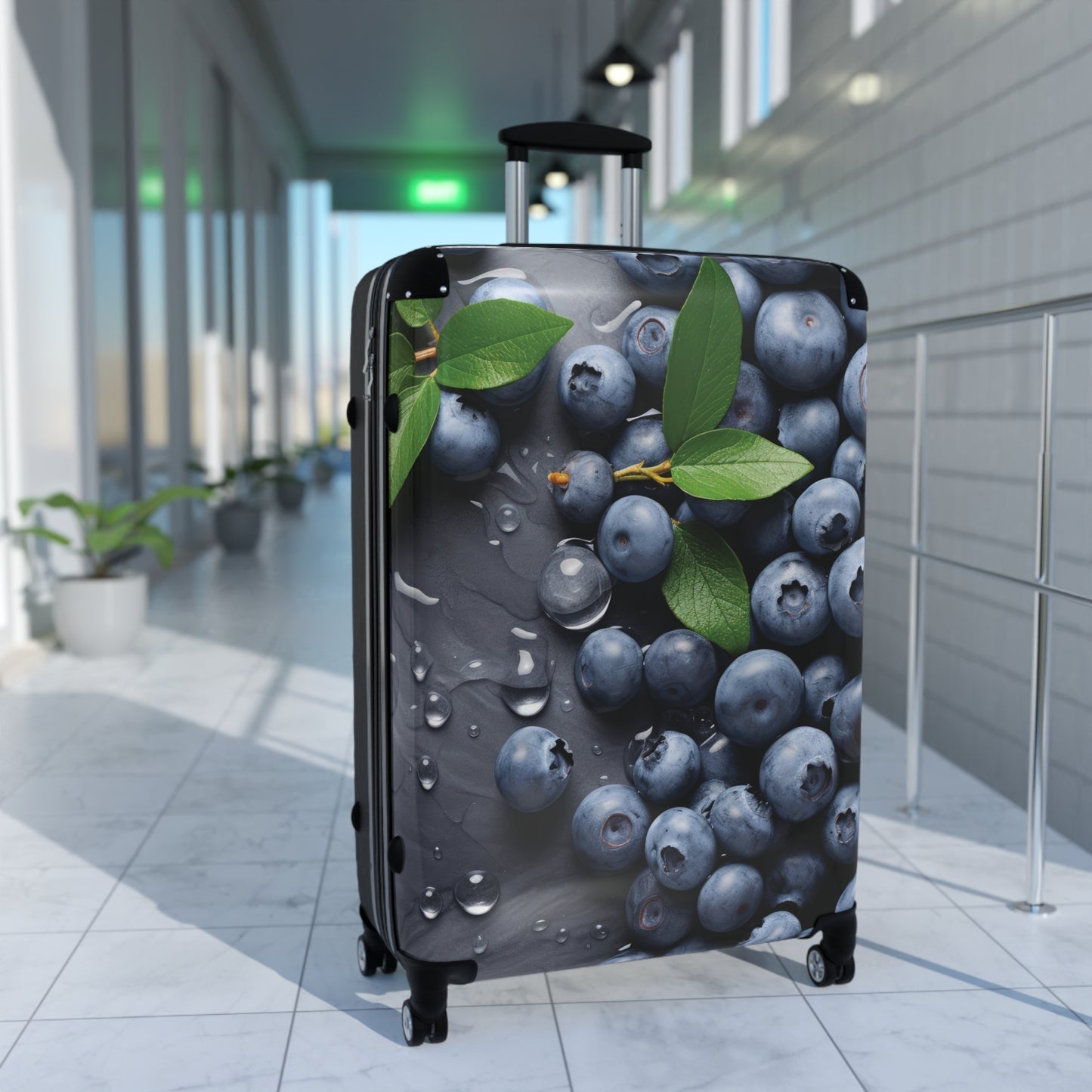 Nature Summer Blue Berries Carry-On Suitcase - Stylish Luggage for Travelers