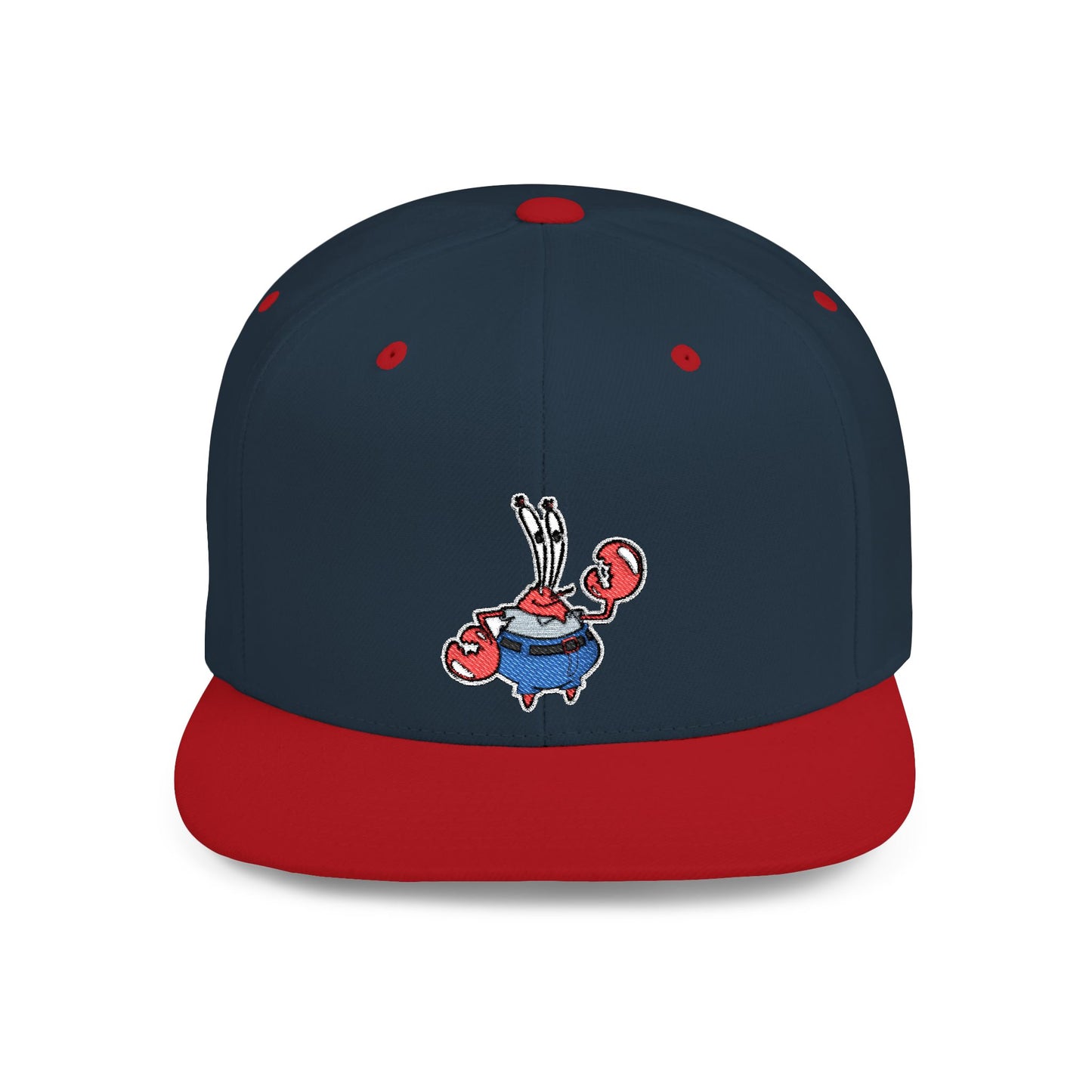 Spongebob Squarepants Mr Krabs Flat Bill Snapback – Lightweight, Custom Fit, Premium Quality