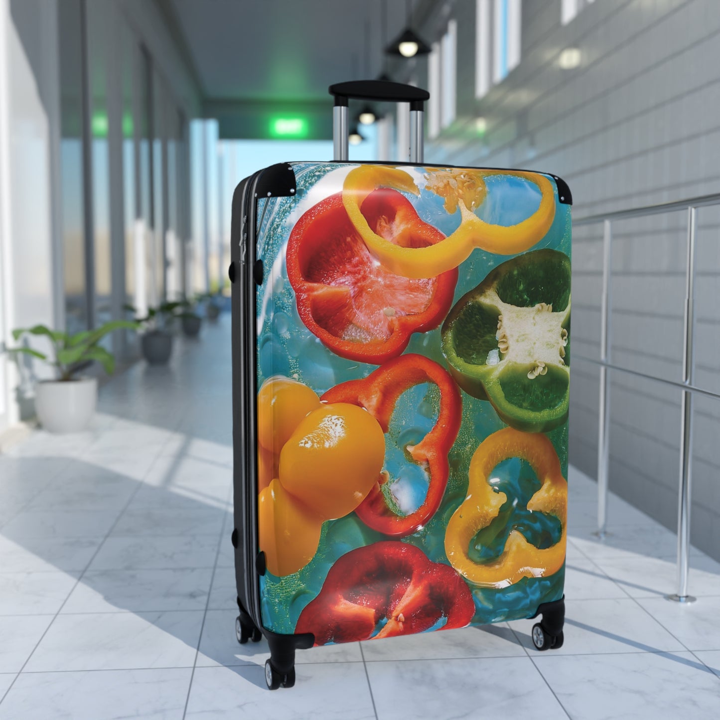 Nature Summer Bell Peppers Slices Carry-On Suitcase - Stylish Luggage for Travelers