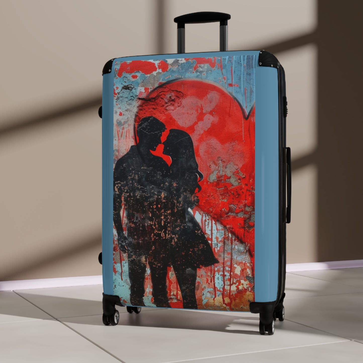 Love Couple Romantic Art Carry-On Suitcase - Stylish Luggage for Travelers
