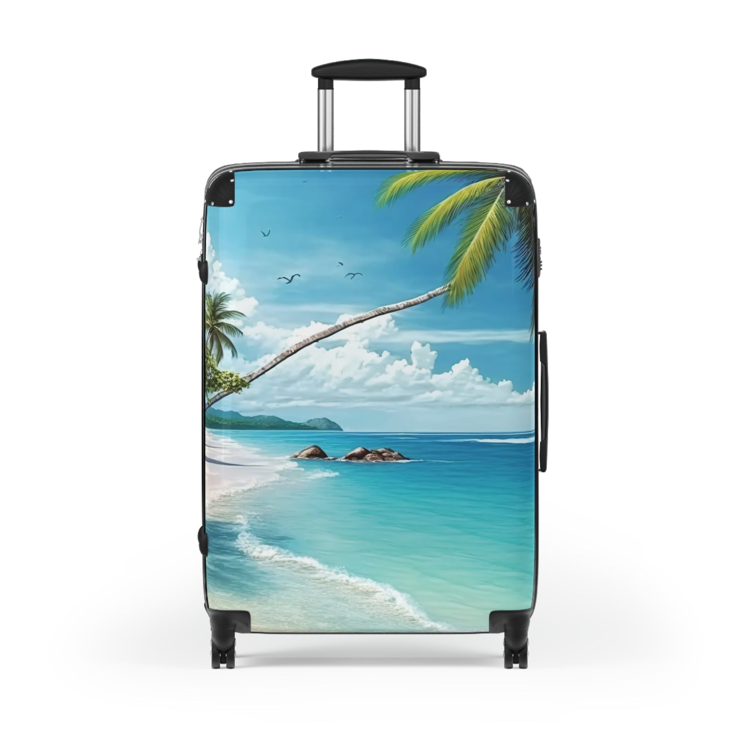 Nature Summer Beach Ocean Coconut Art Carry-On Suitcase - Stylish Luggage for Travelers