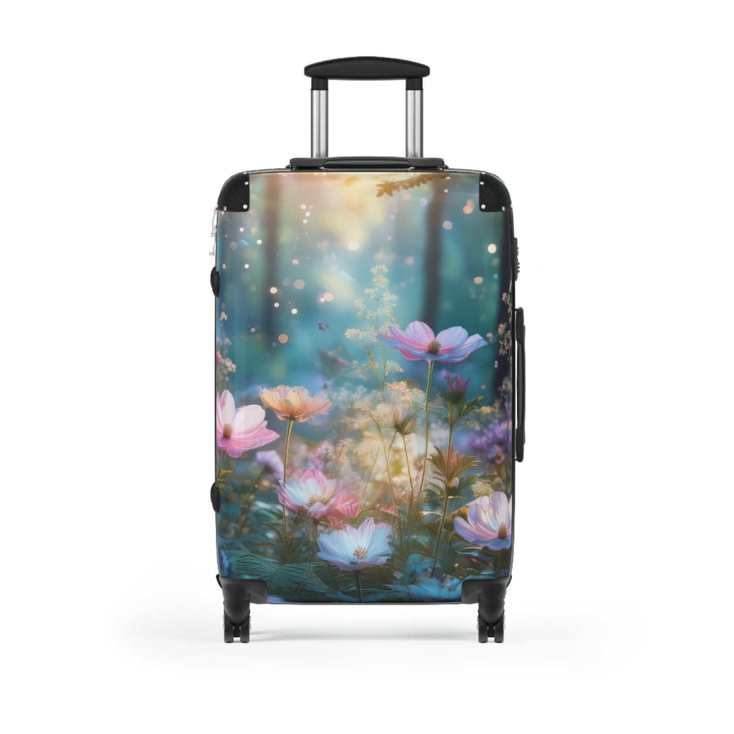 Nature Flowers Floral Dedicated Pink Bloom Carry-On Suitcase - Stylish Luggage for Travelers