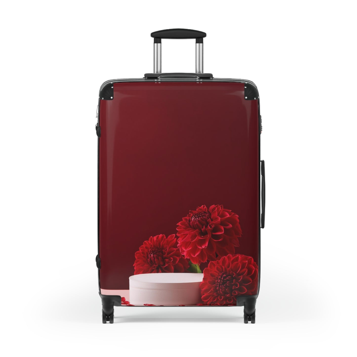 Nature Flowers Floral Red Art Carry-On Suitcase - Stylish Luggage for Travelers