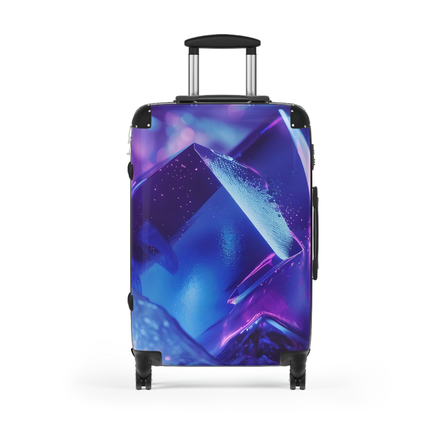 Abstract Purple Aesthetic Art Carry-On Suitcase - Stylish Luggage for Travelers