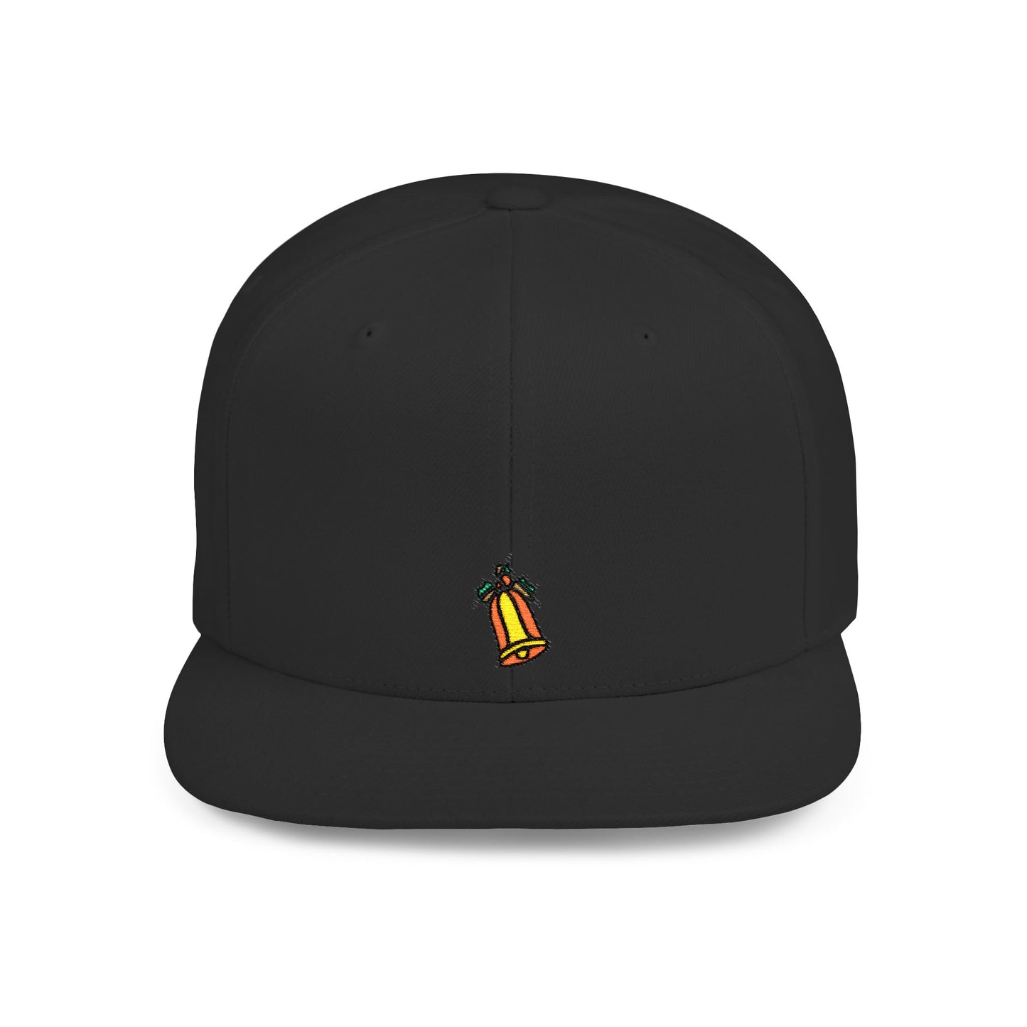 Icons Embroidered Bell Flat Bill Snapback – Lightweight, Custom Fit, Premium Quality
