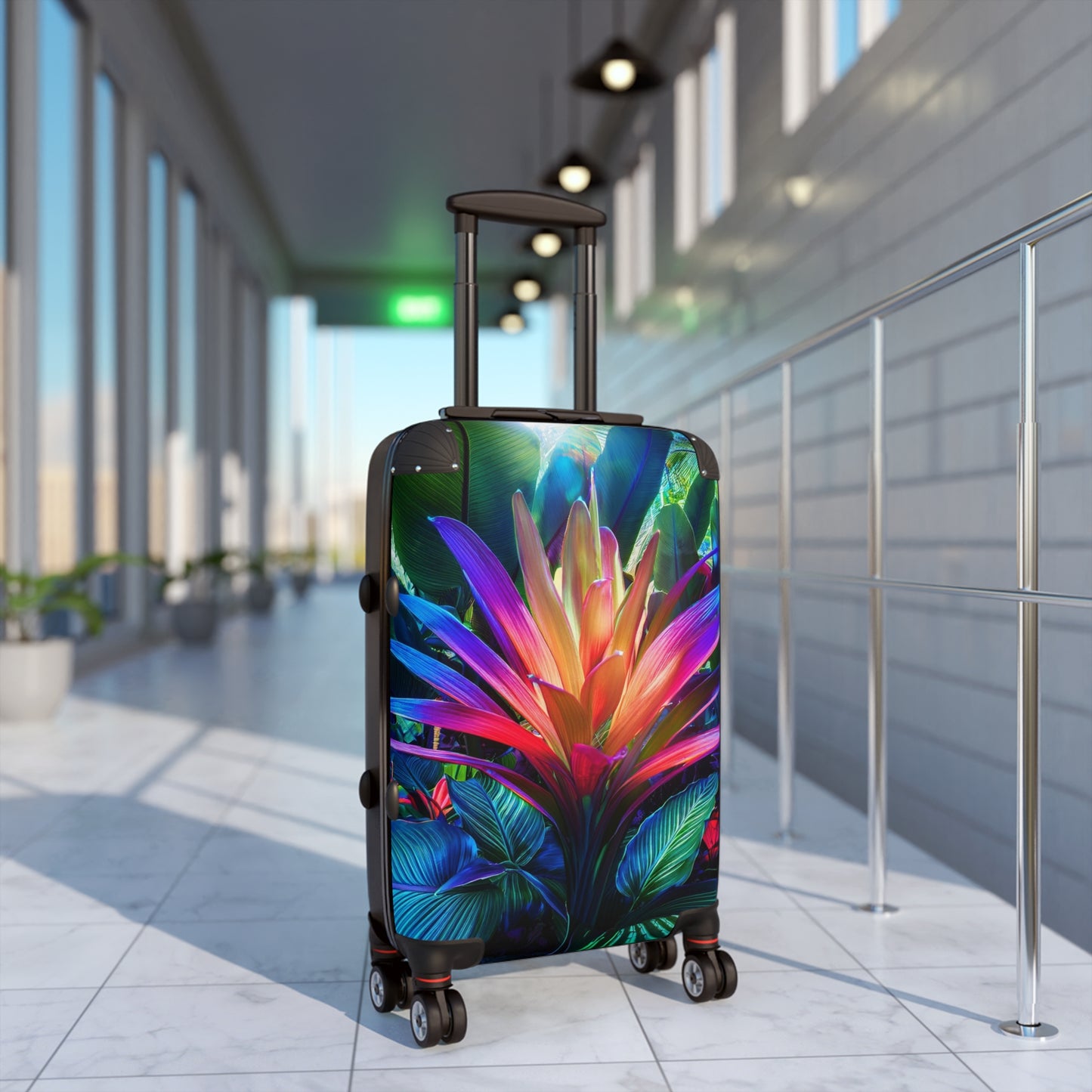 Nature Flowers Floral Vibrant Carry-On Suitcase - Stylish Luggage for Travelers