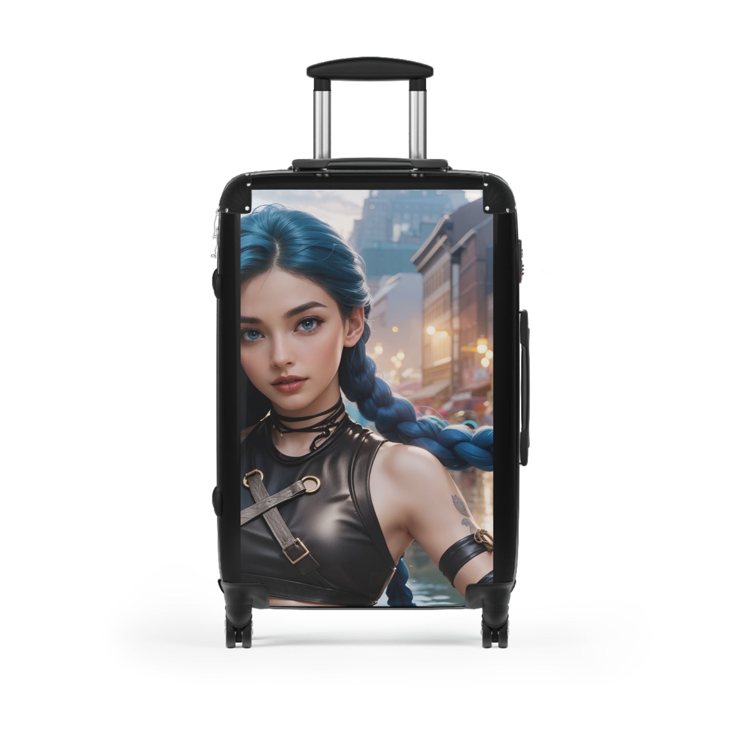 Video Games Jinx AI League of Legends Carry-On Suitcase - Stylish Luggage for Travelers