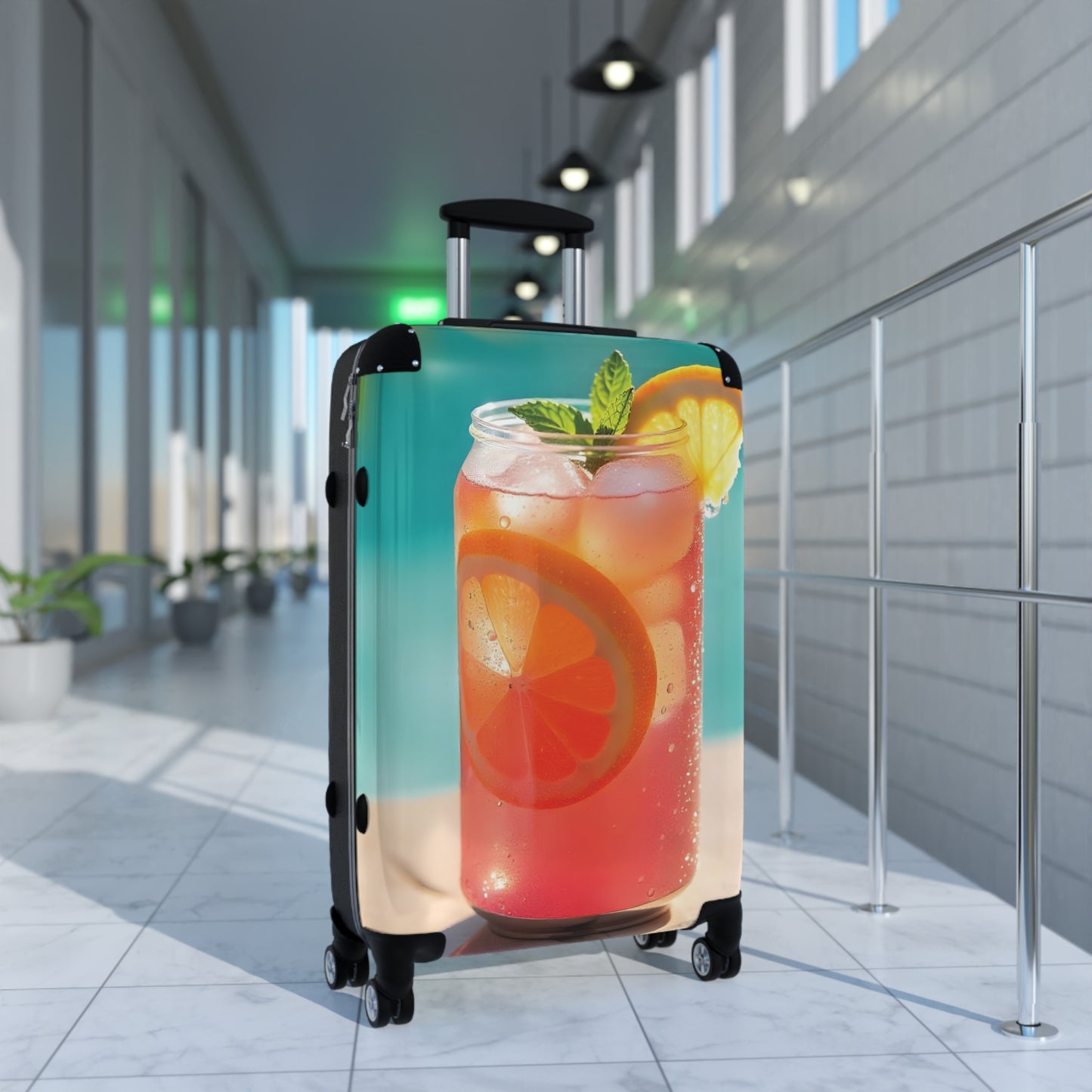 Nature Summer Drink Carry-On Suitcase - Stylish Luggage for Travelers