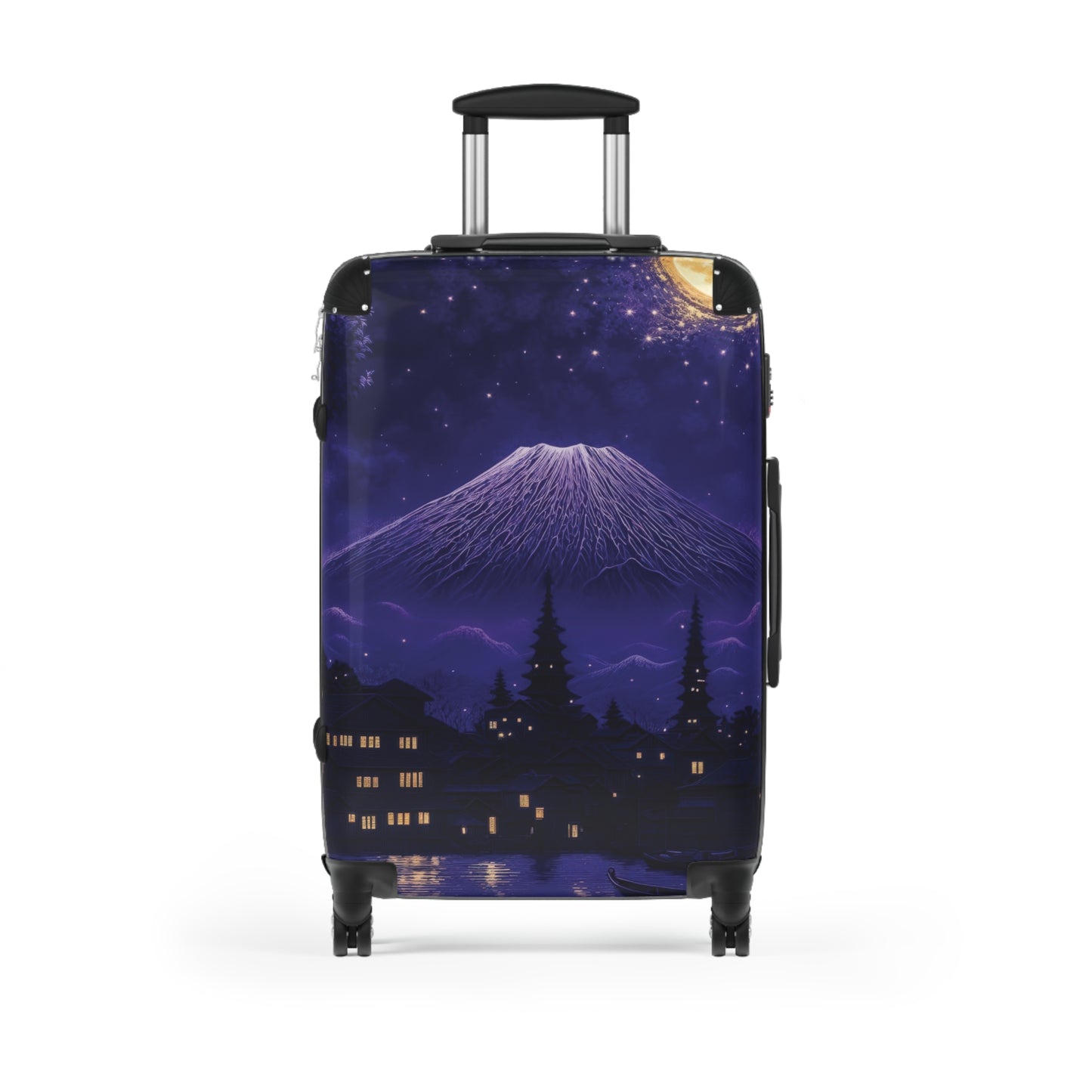 Art Mount Fuji Carry-On Suitcase - Stylish Luggage for Travelers