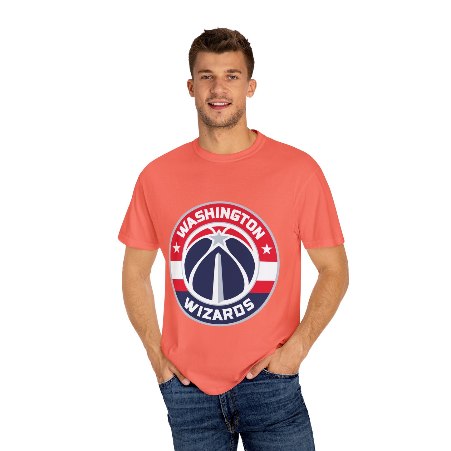 Washington Wizards Strong Garment-Dyed T-Shirt – Premium Cotton Tee for Customization