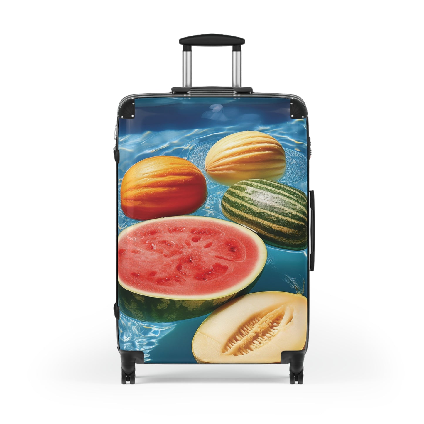 Nature Summer Fruits Floating in Pool Carry-On Suitcase - Stylish Luggage for Travelers