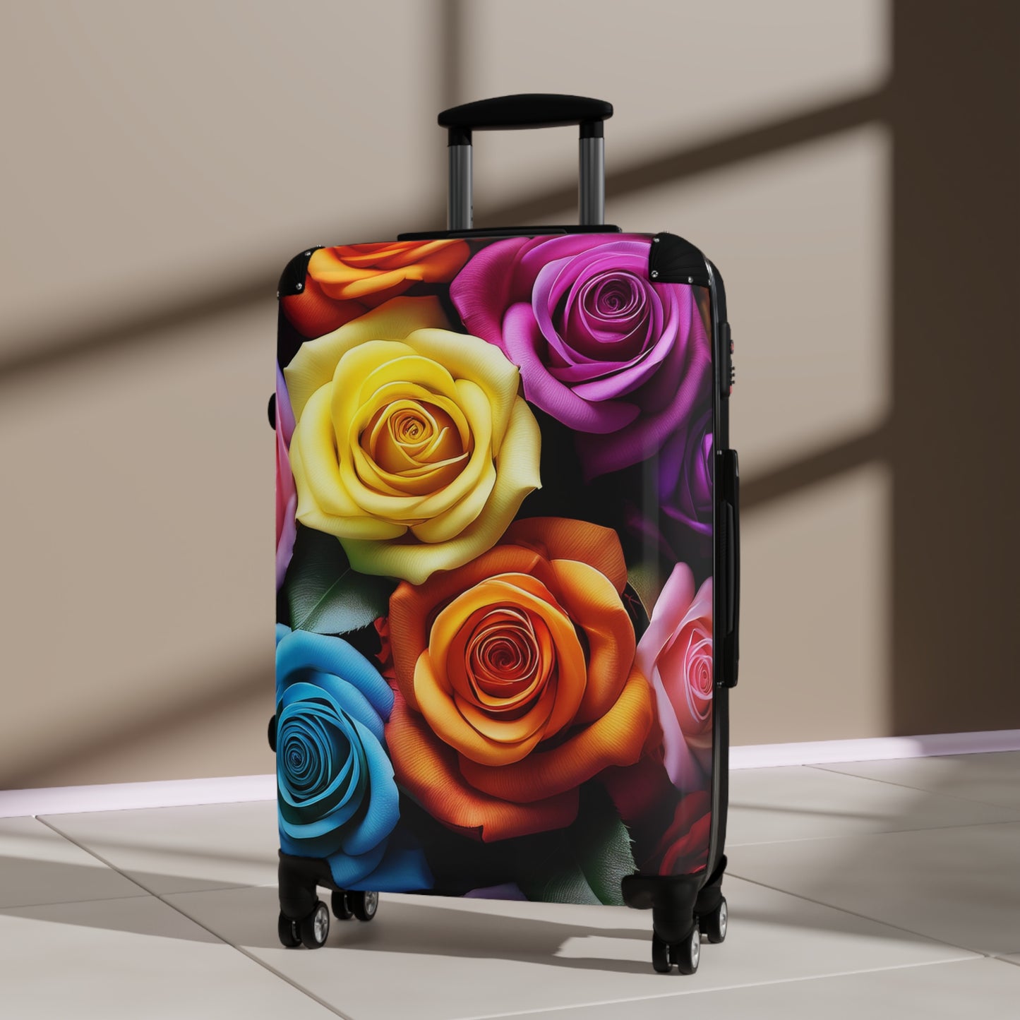 Nature Flowers Floral Multicolored Art Carry-On Suitcase - Stylish Luggage for Travelers