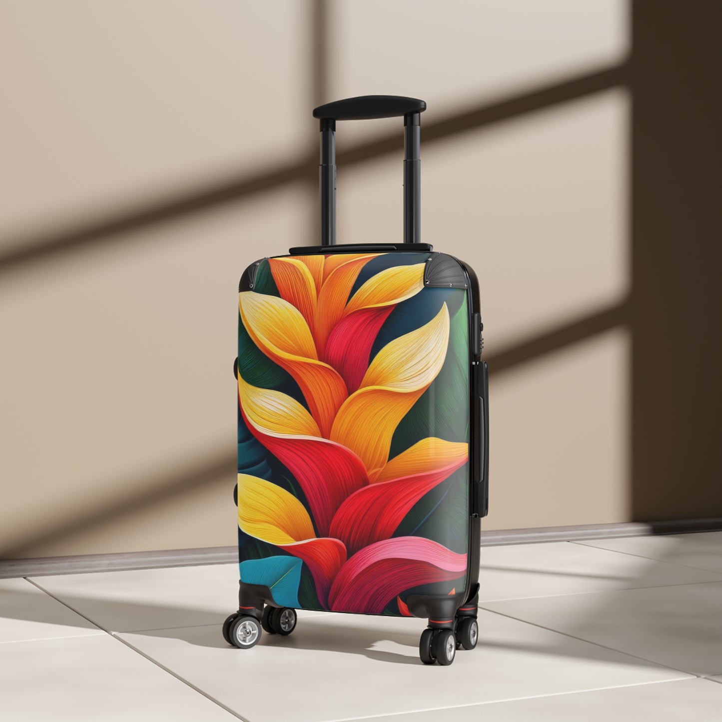 Nature Flowers Floral Tropical Bloom Art Carry-On Suitcase - Stylish Luggage for Travelers