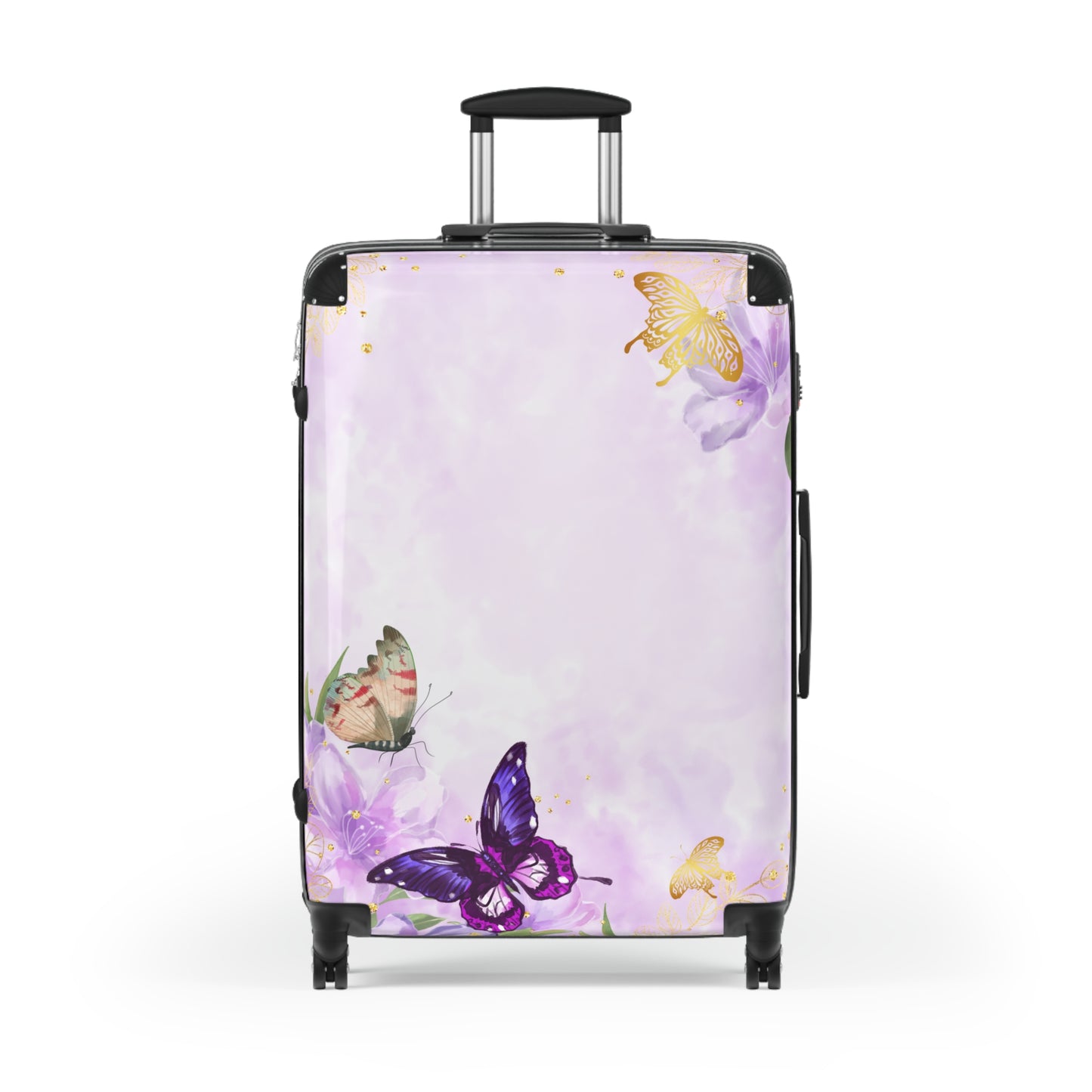 Nature Butterflies Flower Elegant Art Carry-On Suitcase - Stylish Luggage for Travelers