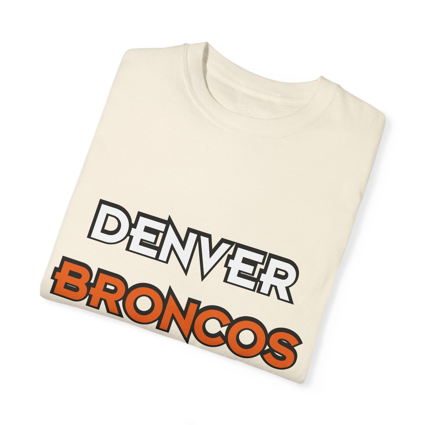 Denver Broncos Pride Garment-Dyed T-Shirt – Premium Cotton Tee for Customization