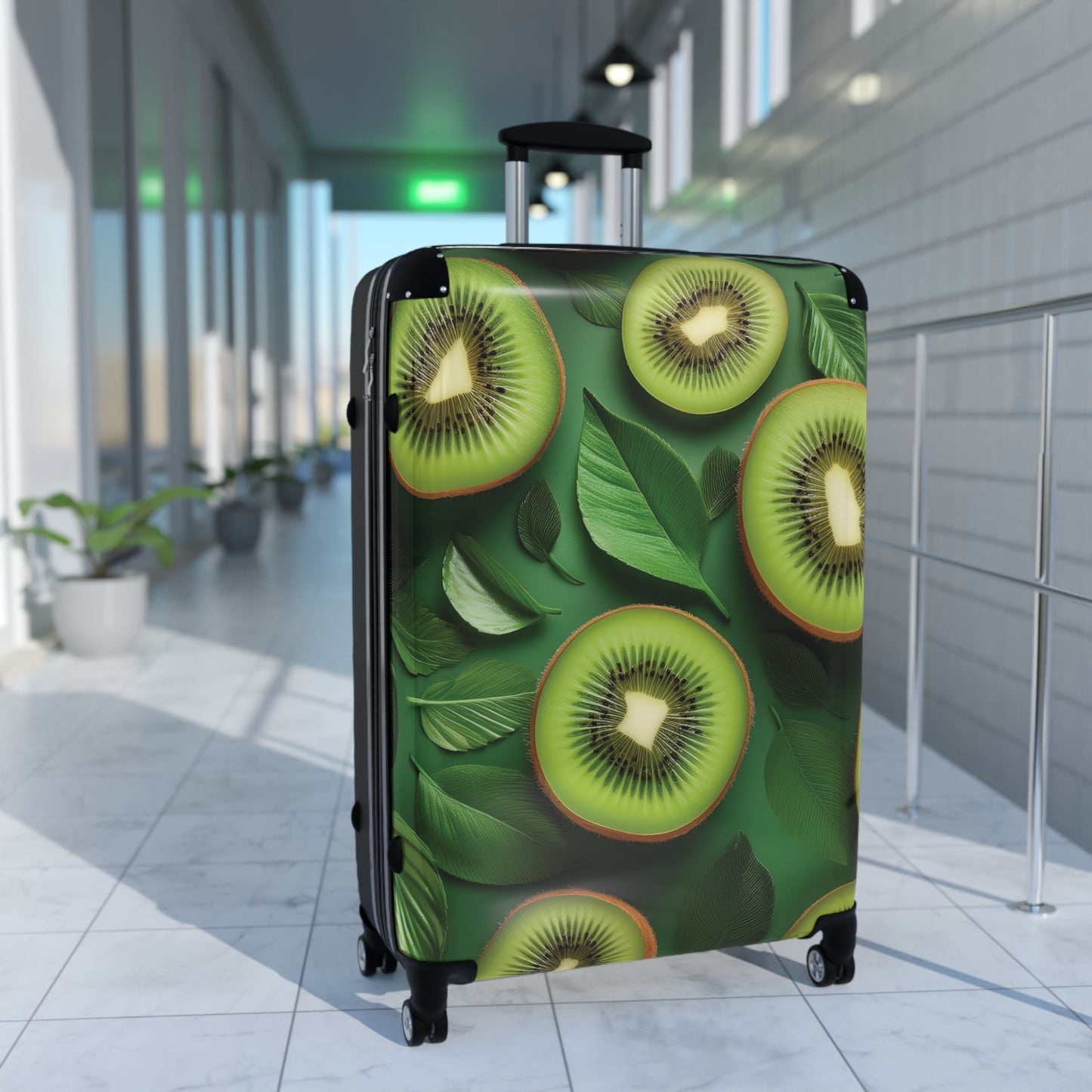 Nature Summer Juicy Kiwi Slices Carry-On Suitcase - Stylish Luggage for Travelers