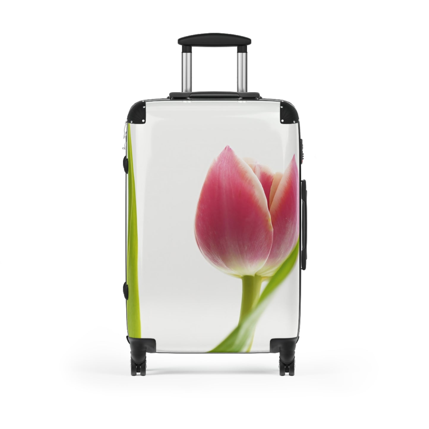 Nature Flowers Floral Small Tulip Art Carry-On Suitcase - Stylish Luggage for Travelers