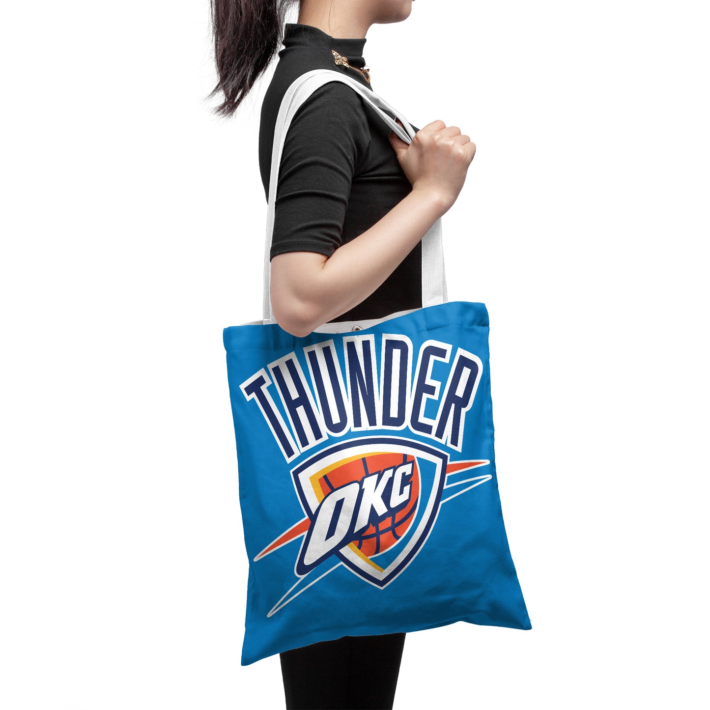 NBA Oklahoma City Thunder Finals Polyester Canvas Tote Bag - Durable and Stylish