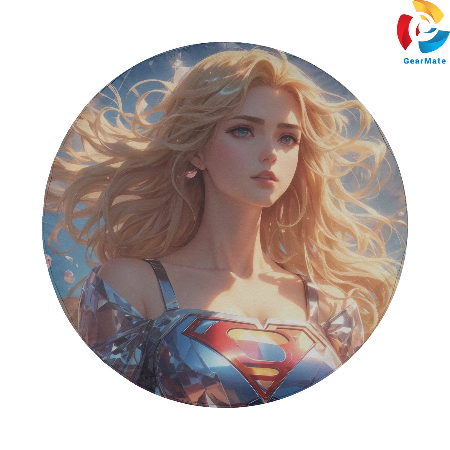DC Super Girl Comics Spare Tire Cover – Premium Waterproof UV Resistant Protector