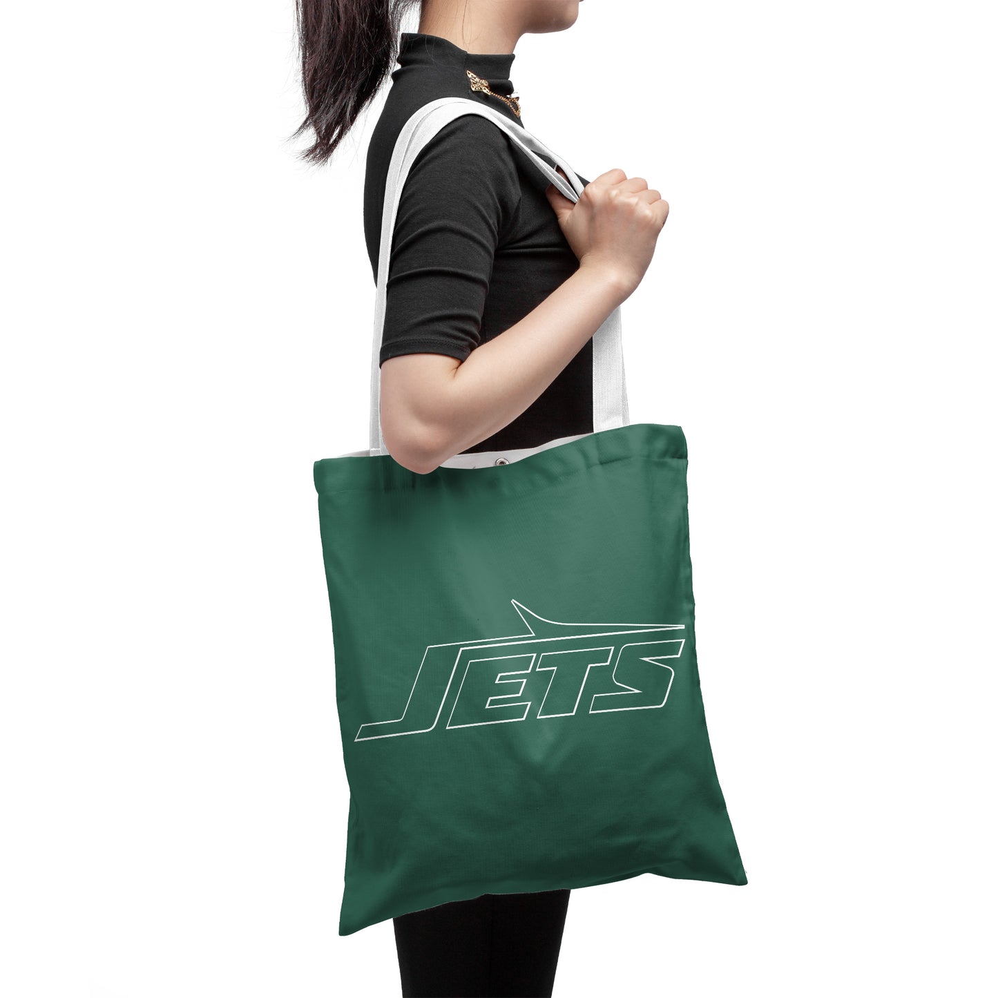 NFL New York Jets Fans Gear Polyester Canvas Tote Bag – Durable and Stylish