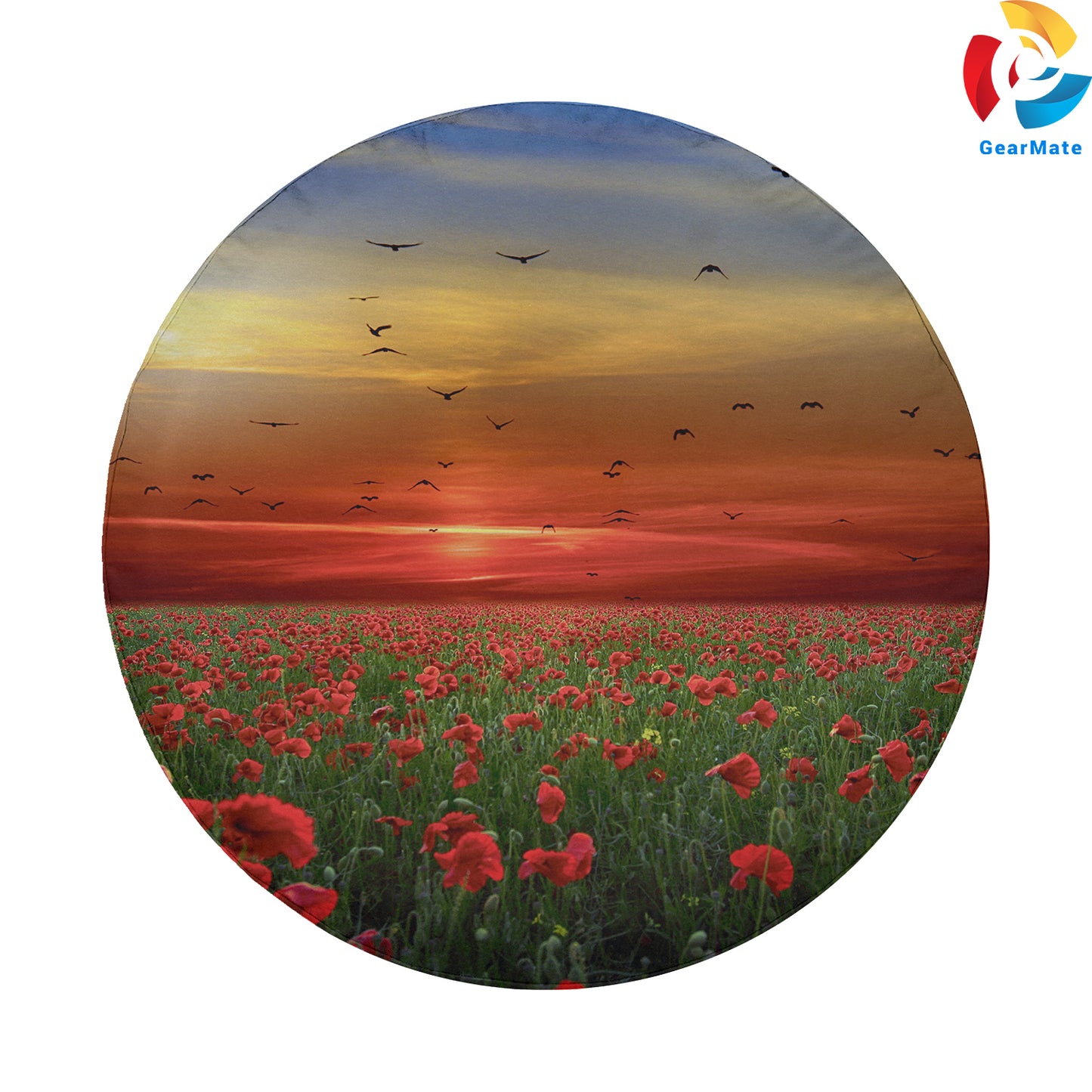 Poppy Flowers Spare Tire Cover – Premium Waterproof UV Resistant Protector