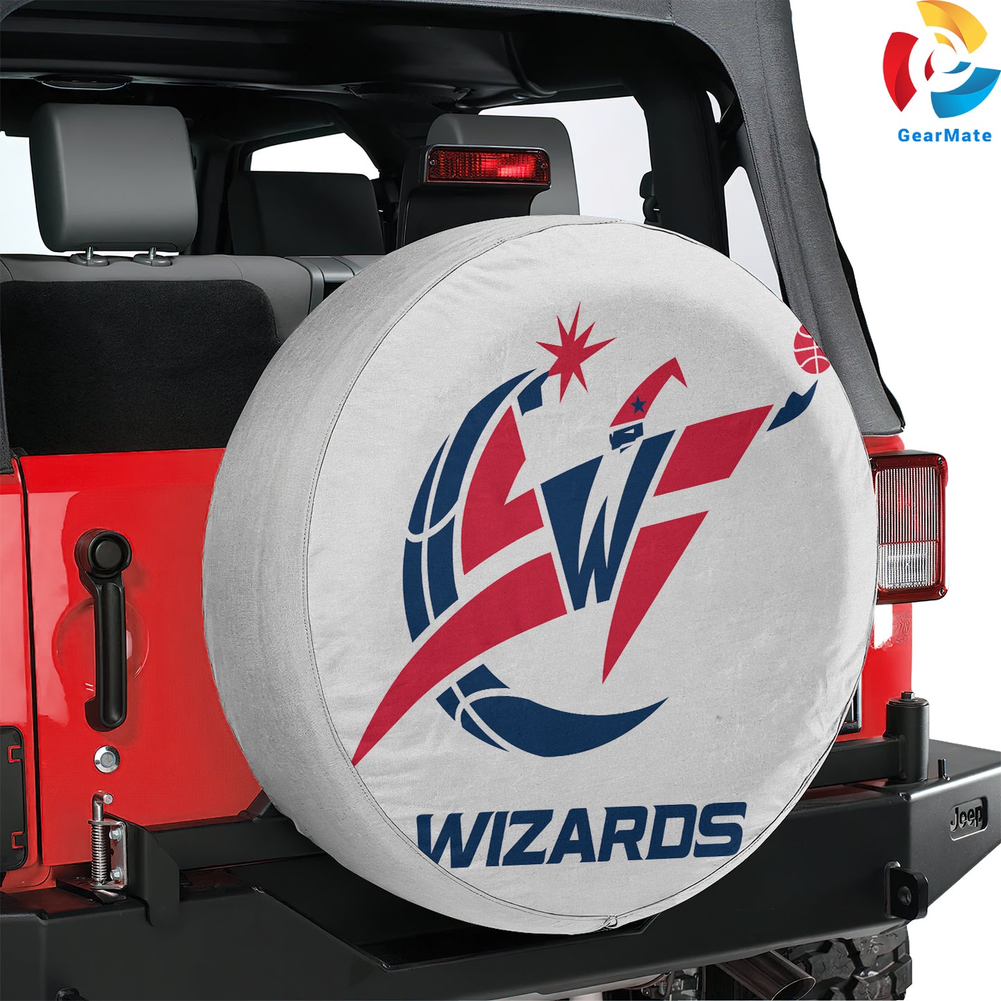 Washington Wizards Gear Up Spare Tire Cover – Premium Waterproof UV-Resistant Protector