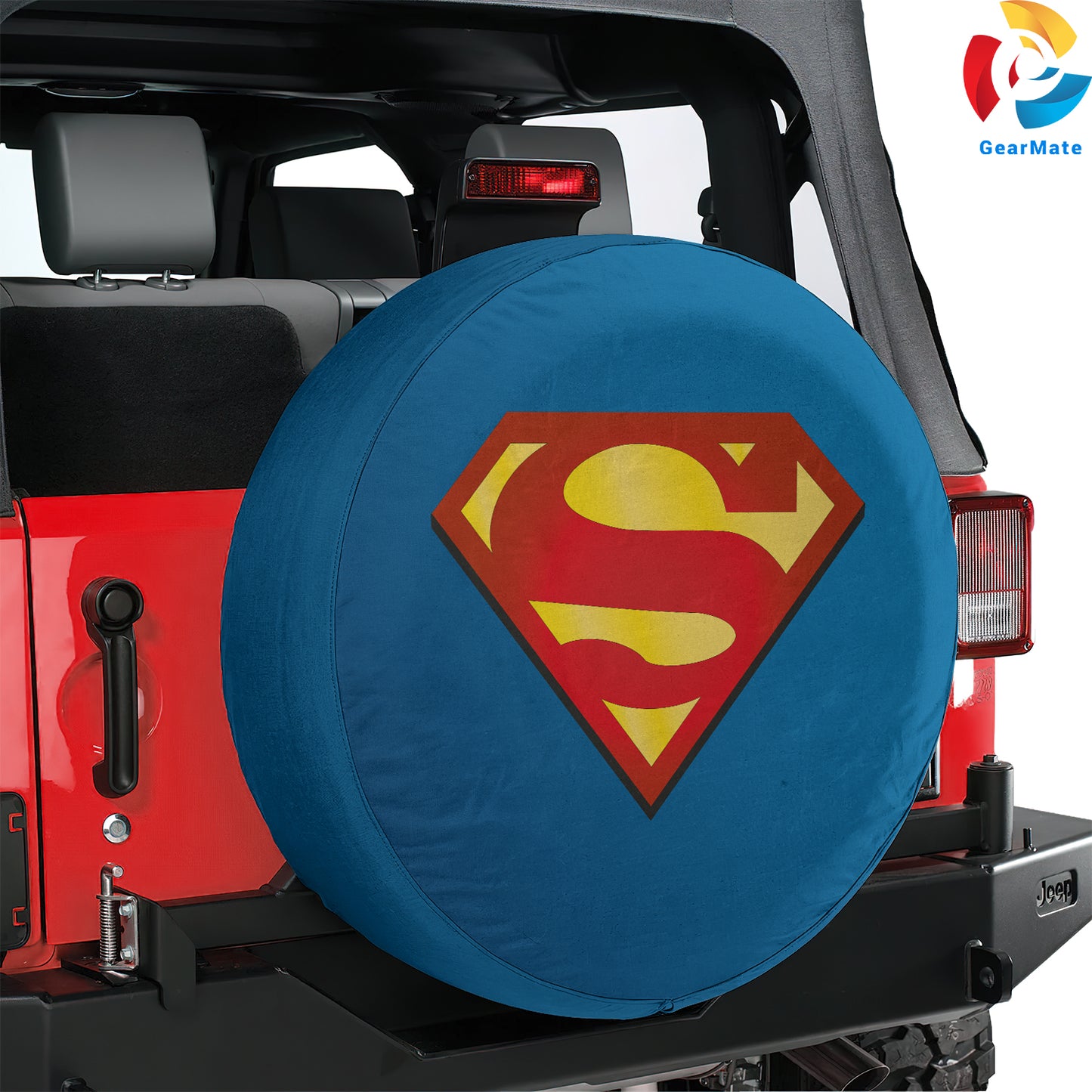Superman Flying Spare Tire Cover – Premium Waterproof UV Resistant Protector
