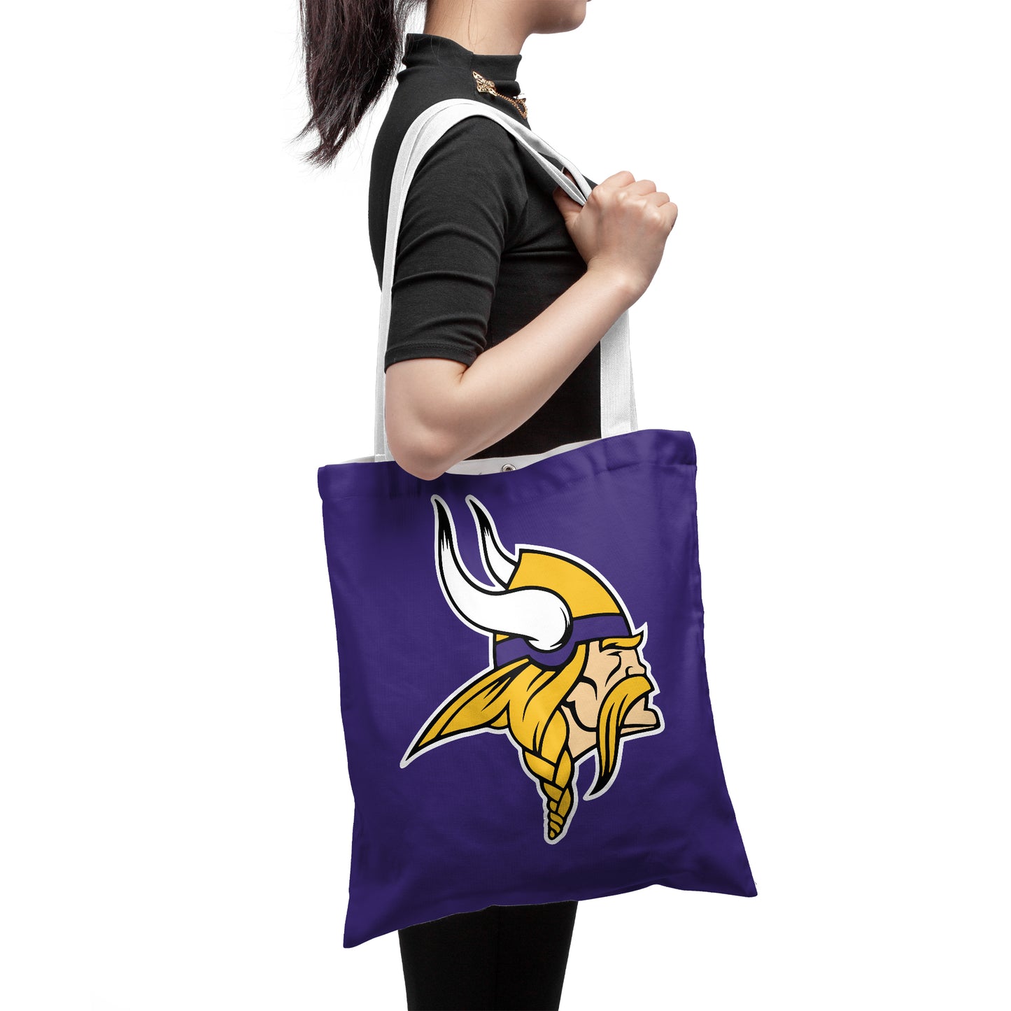 NFL Minnesota Vikings NFL Polyester Canvas Tote Bag – Durable and Stylish