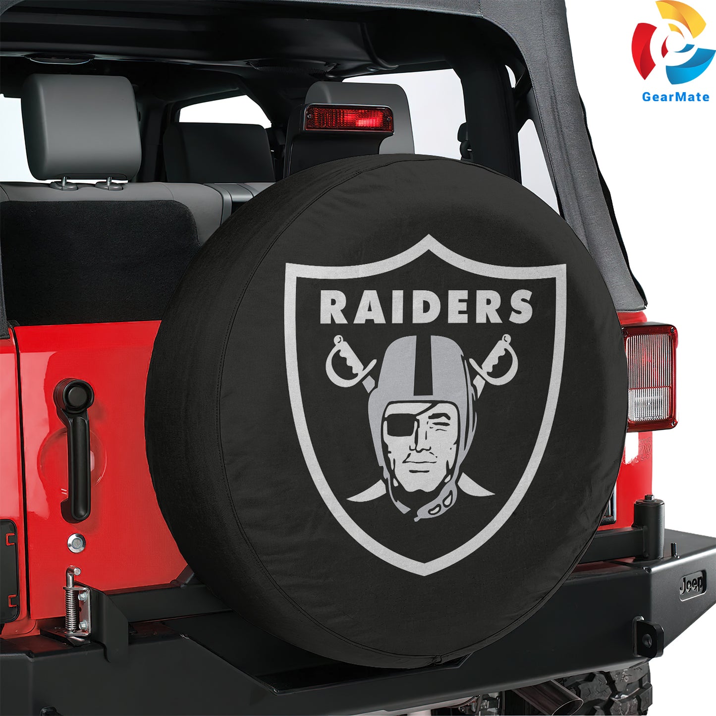 Las Vegas Raiders Football Season Spare Tire Cover – Premium Waterproof UV-Resistant Protector