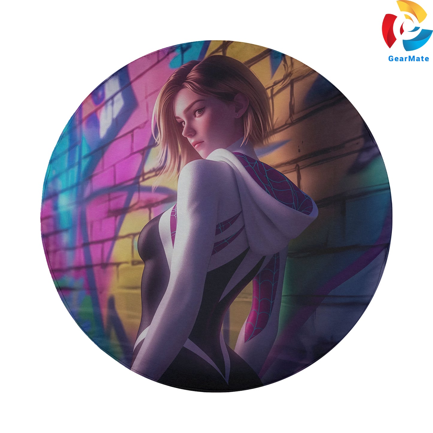 Marvel Gwen Stacy Spider Girl Spare Tire Cover – Premium Waterproof UV Resistant Protector