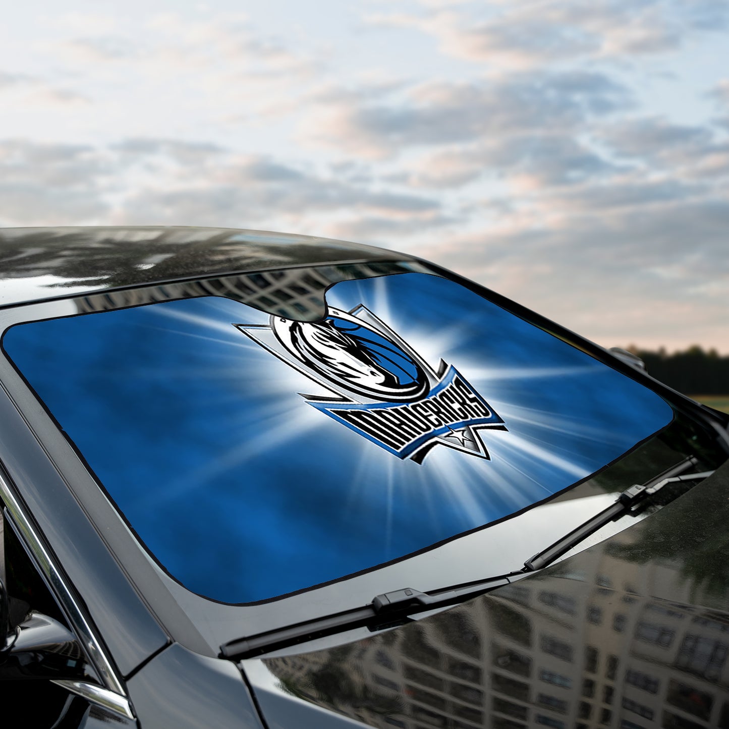 Basketball Dallas Maverick Light Reflective Car Sunshade – Premium Heat & UV Protection, Universal Fit