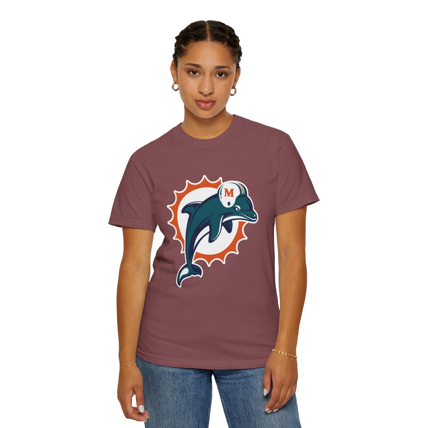 Miami Dolphins Gear Garment-Dyed T-Shirt – Premium Cotton Tee for Customization