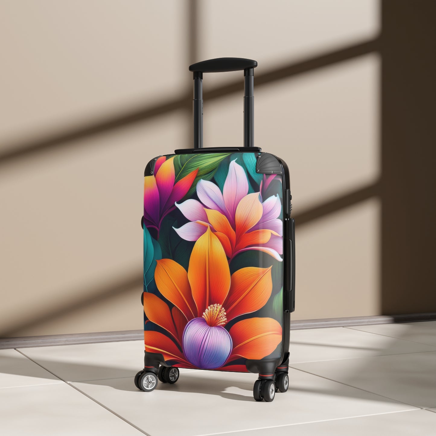 Nature Flowers Floral Tropical Art Carry-On Suitcase - Stylish Luggage for Travelers