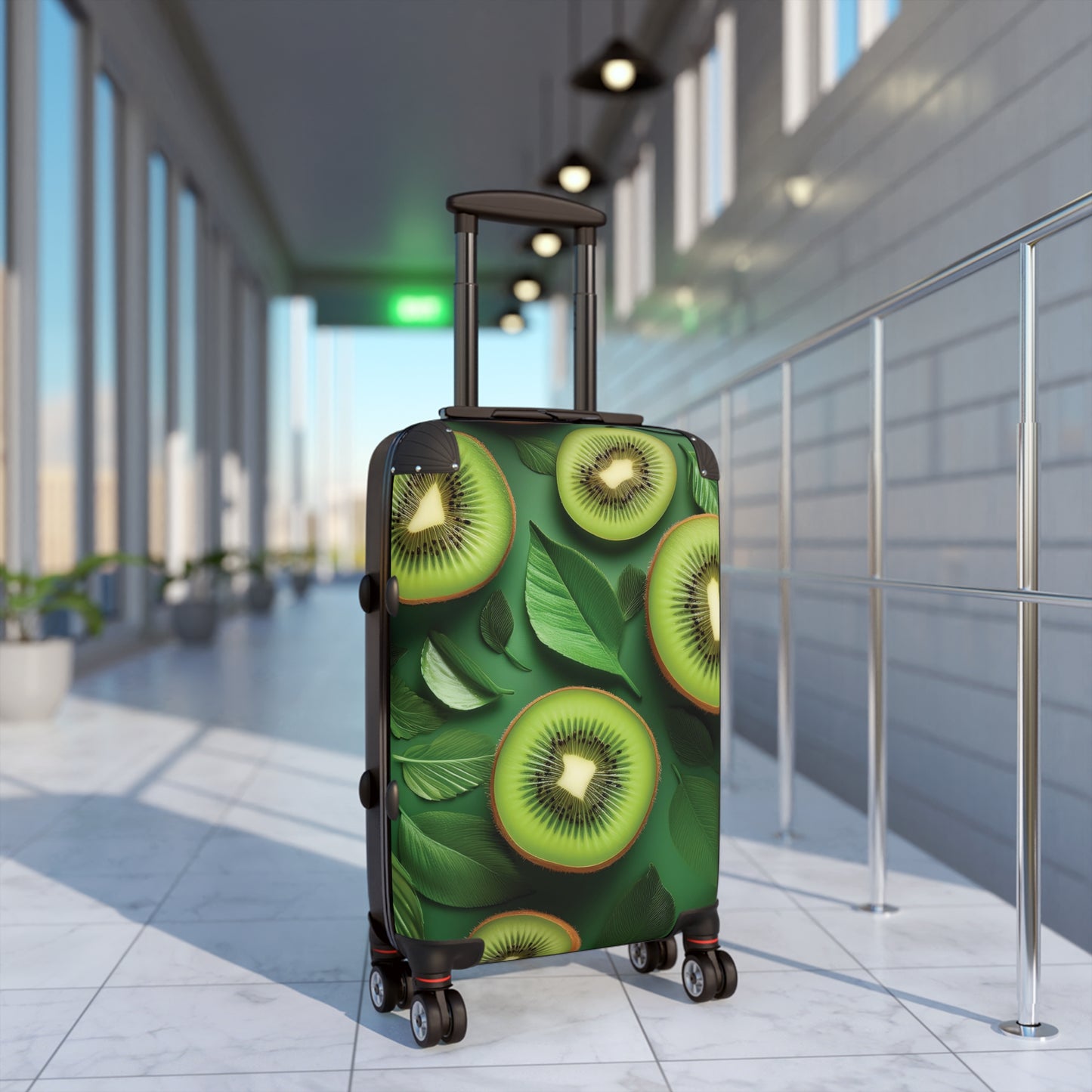 Nature Summer Juicy Kiwi Slices Carry-On Suitcase - Stylish Luggage for Travelers